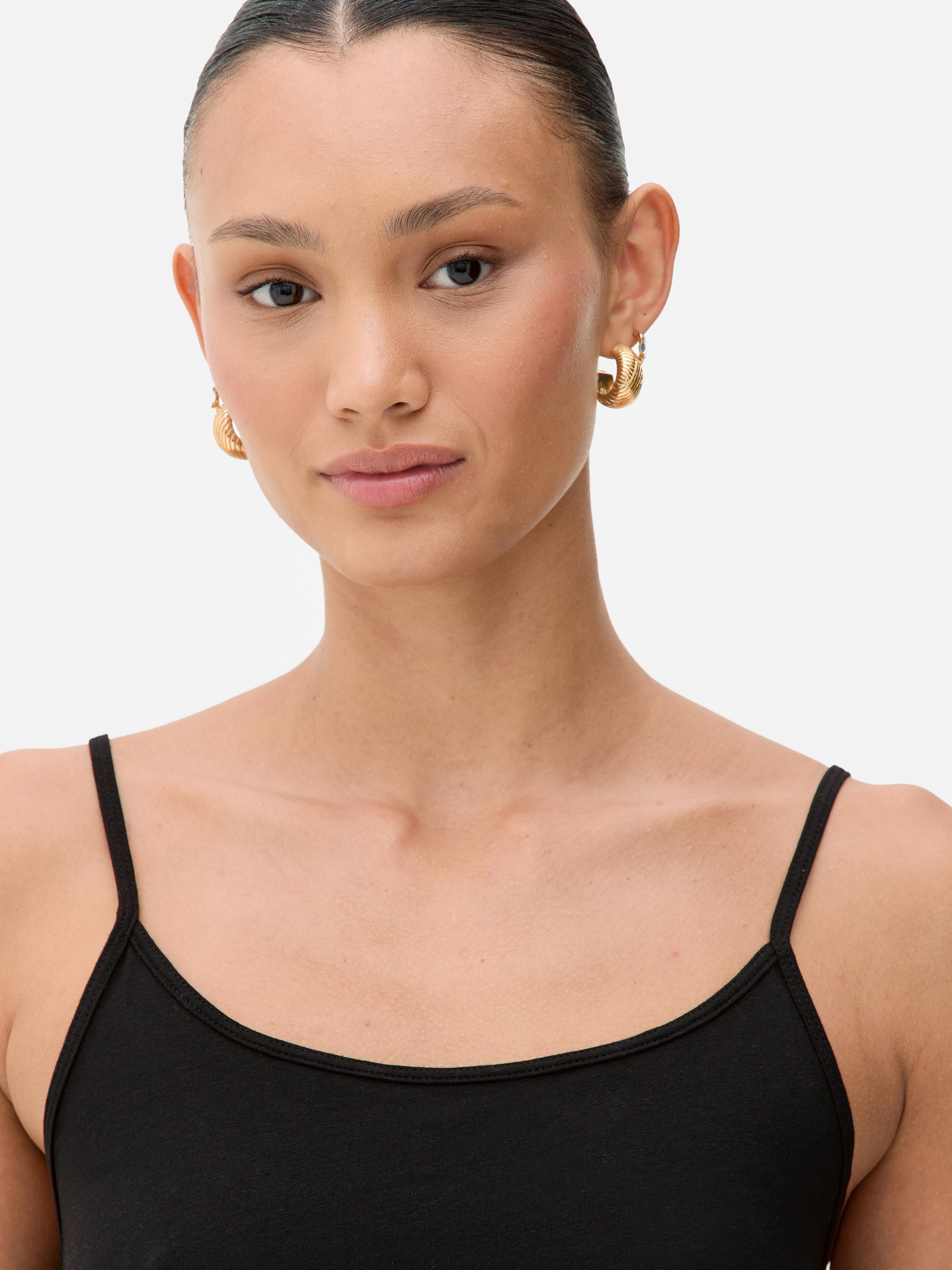 2pk Cotton Stretch Cami Top