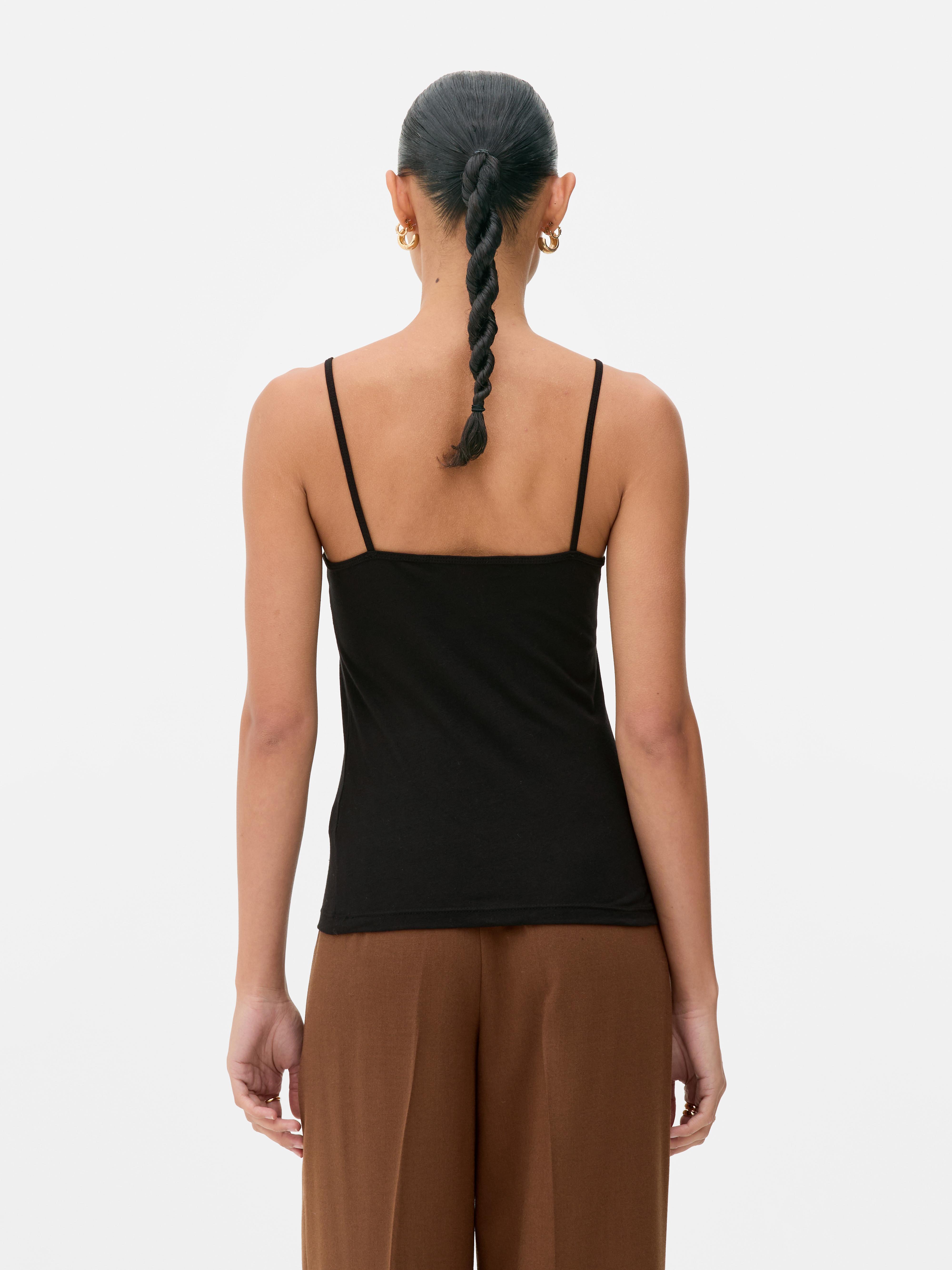 2pk Cotton Stretch Cami Top