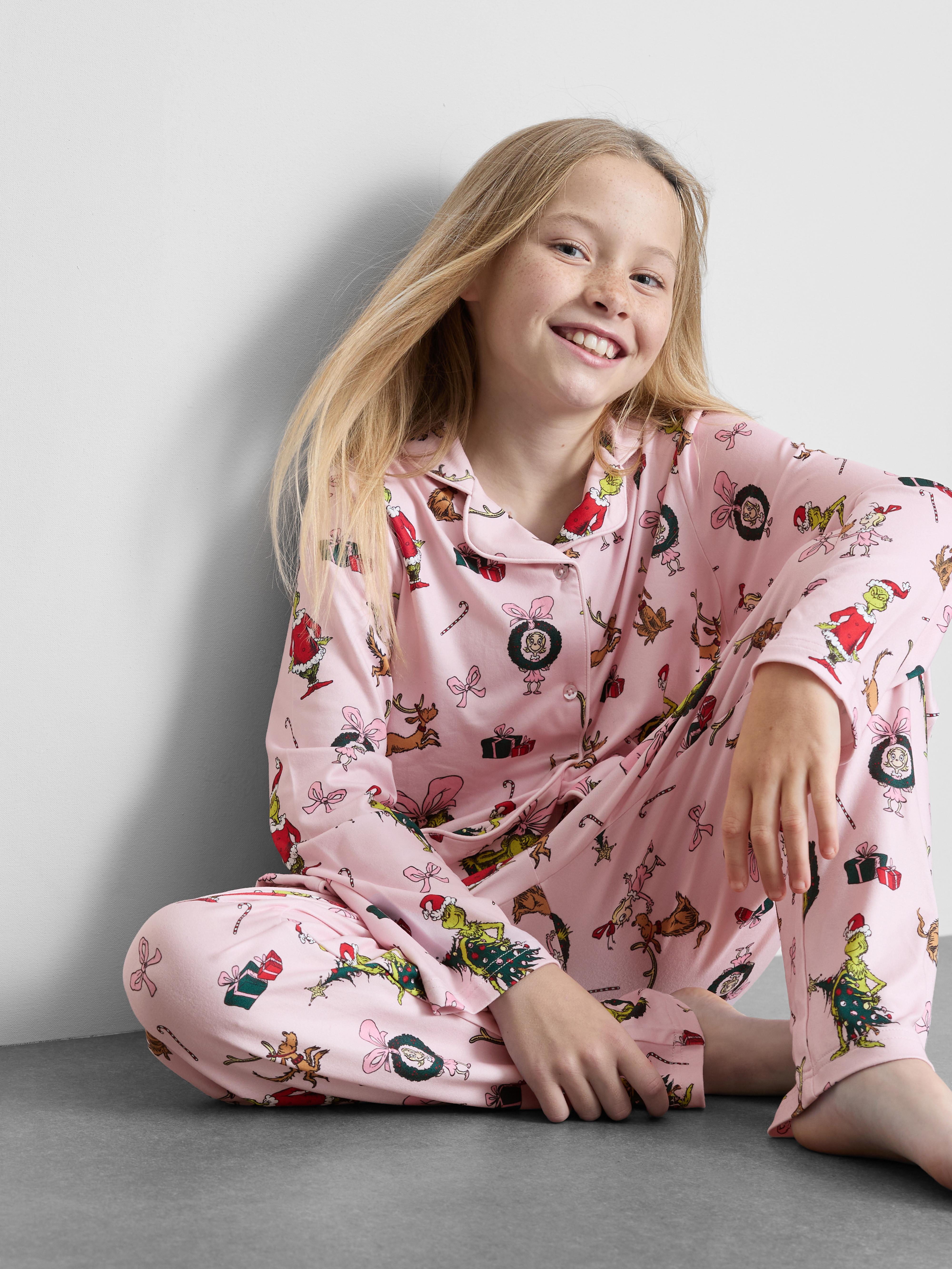 1.5-15yrs | Kid’s The Grinch Family Twinning Pyjamas