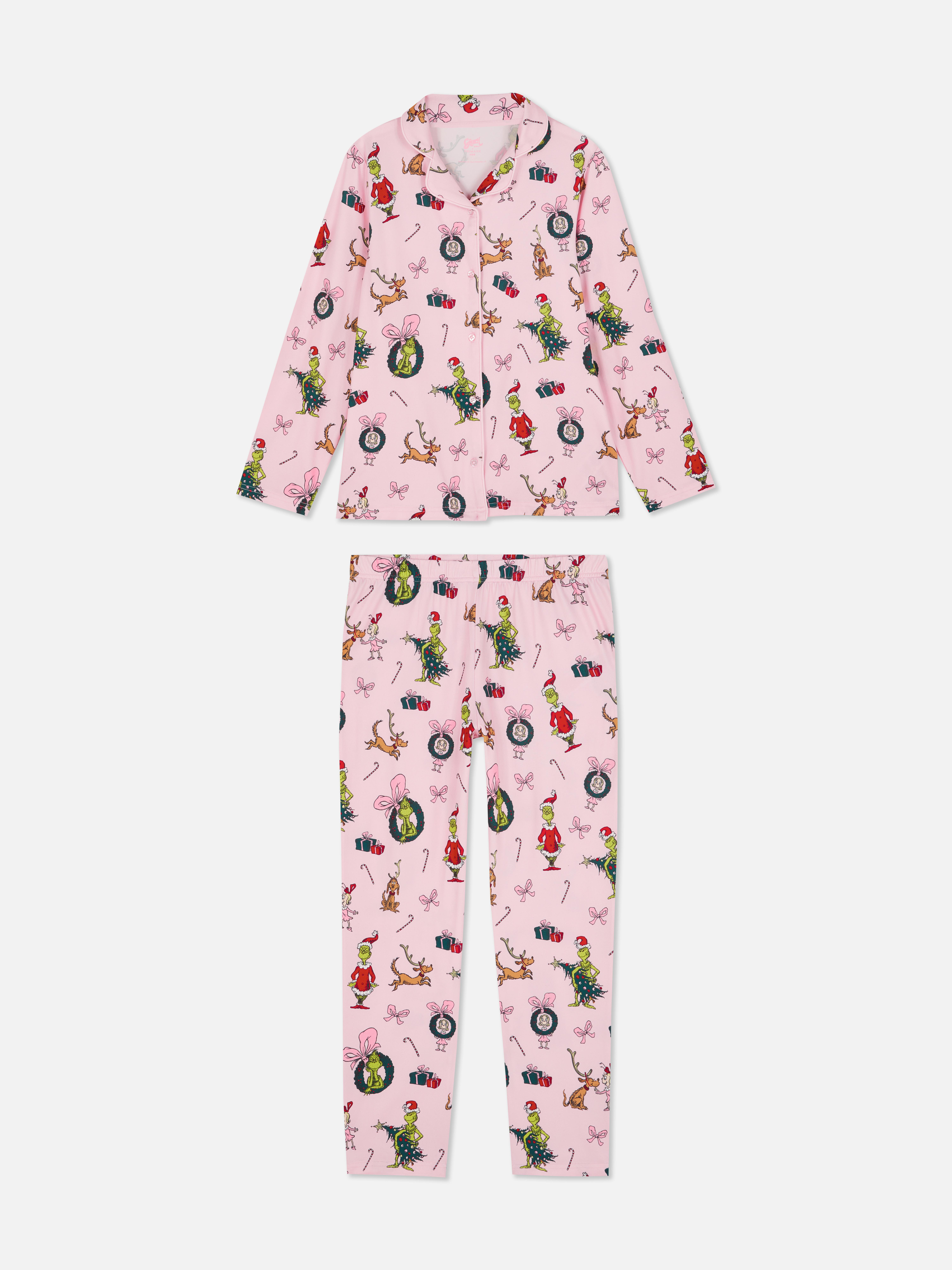 1.5-15yrs | Kid’s The Grinch Family Twinning Pyjamas