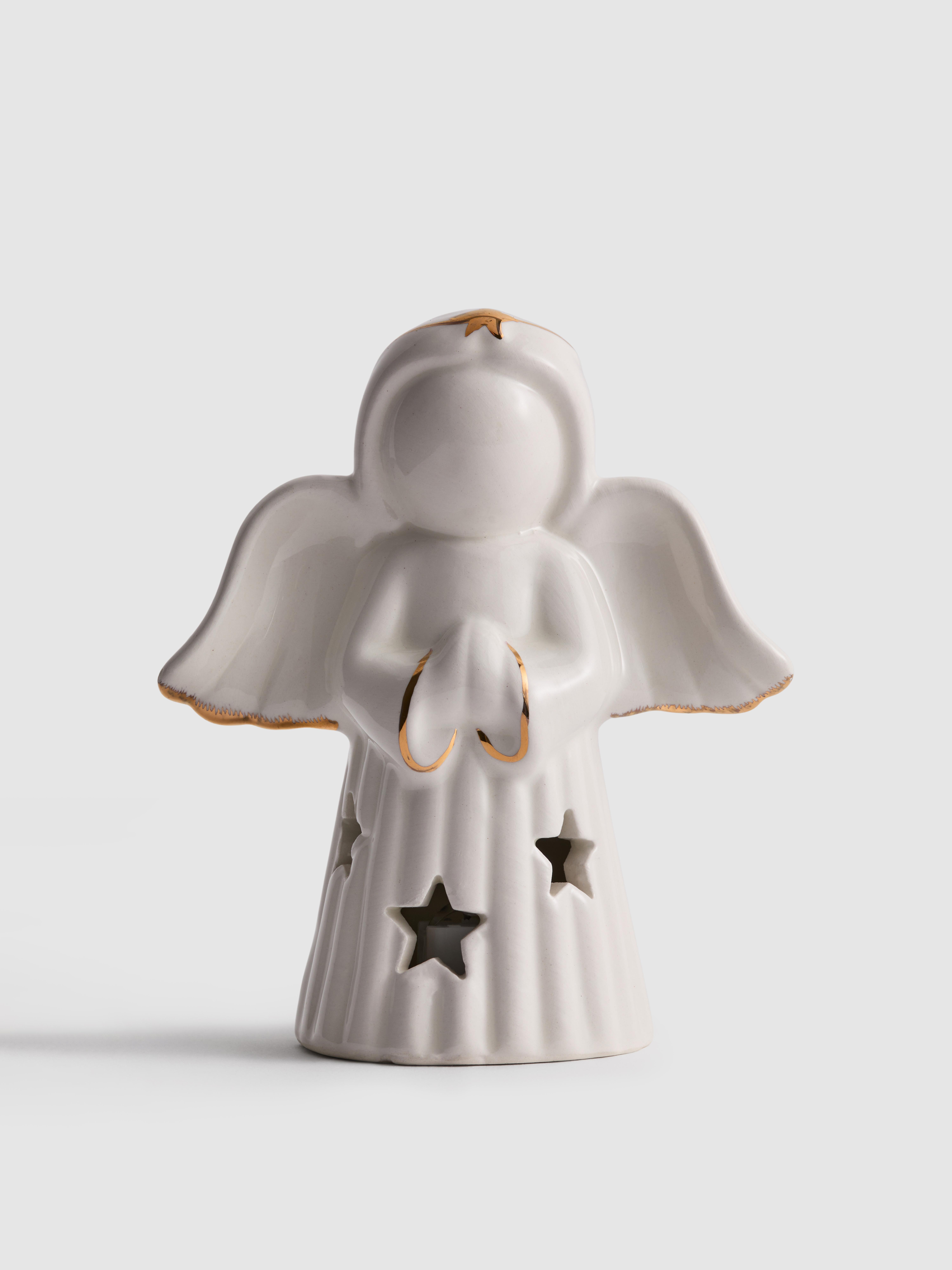 LED Ceramic Angel Ornament