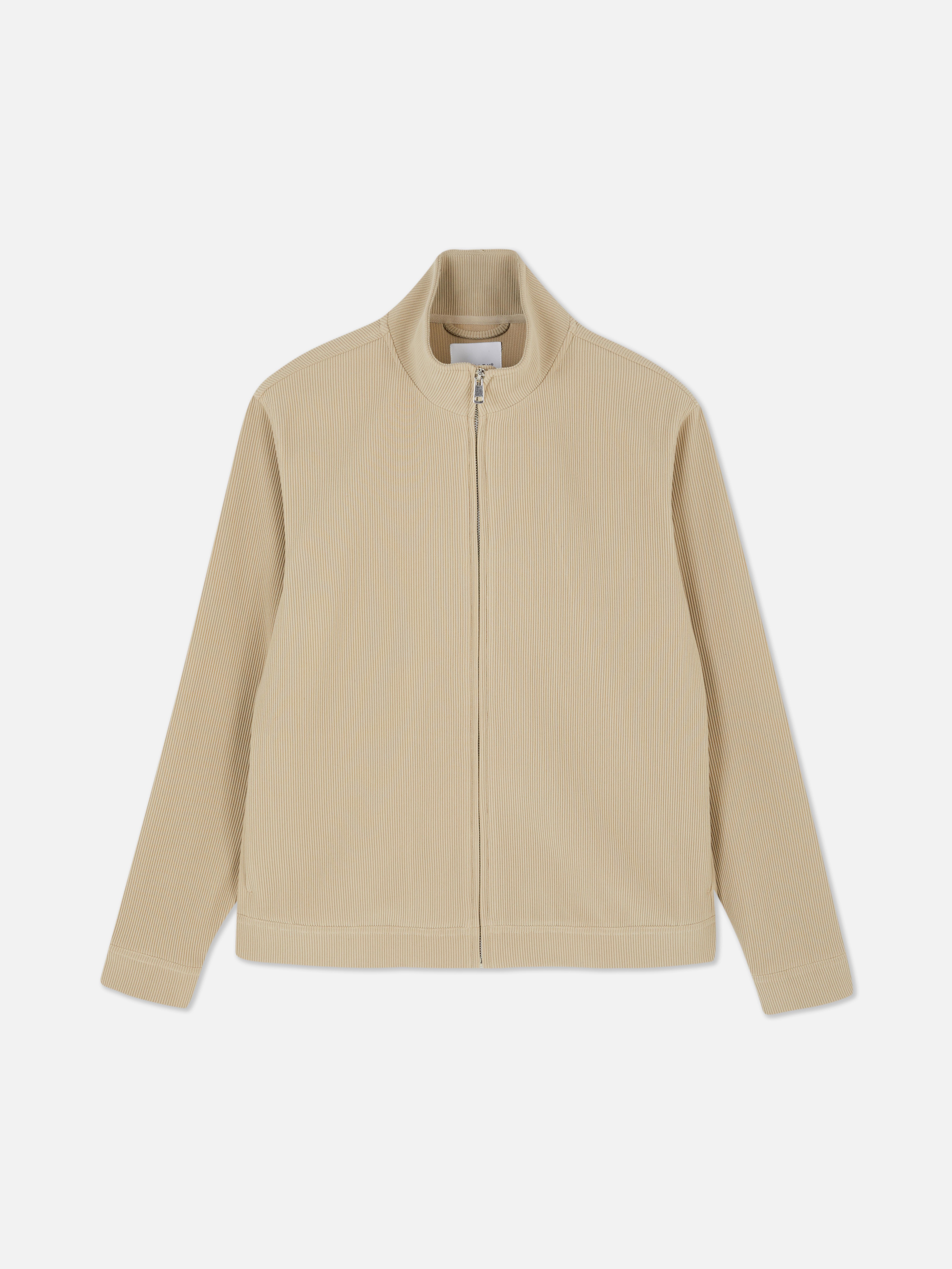 Casaco plissado fecho correr