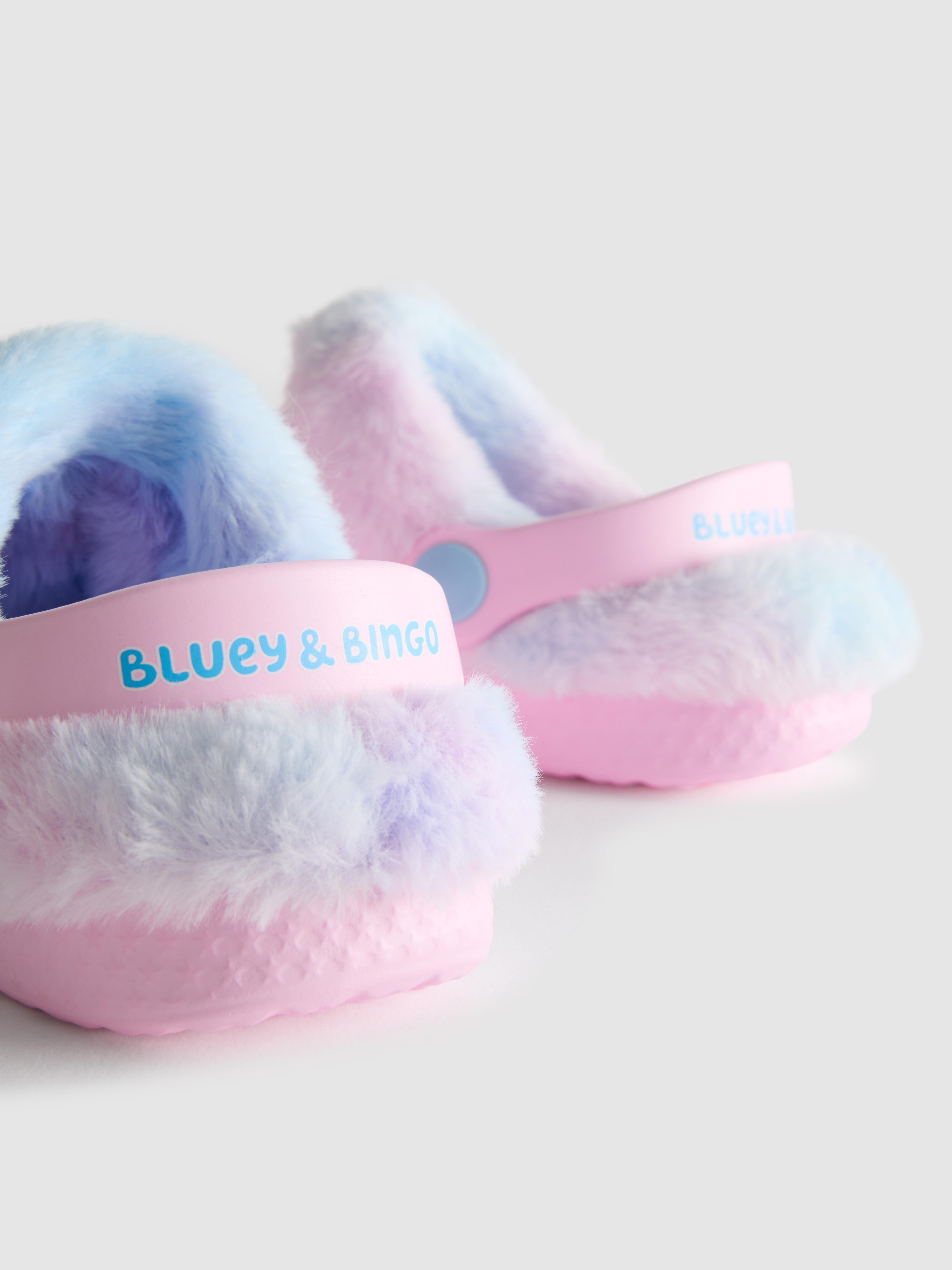 Bluey Faux Fur Clog Slippers