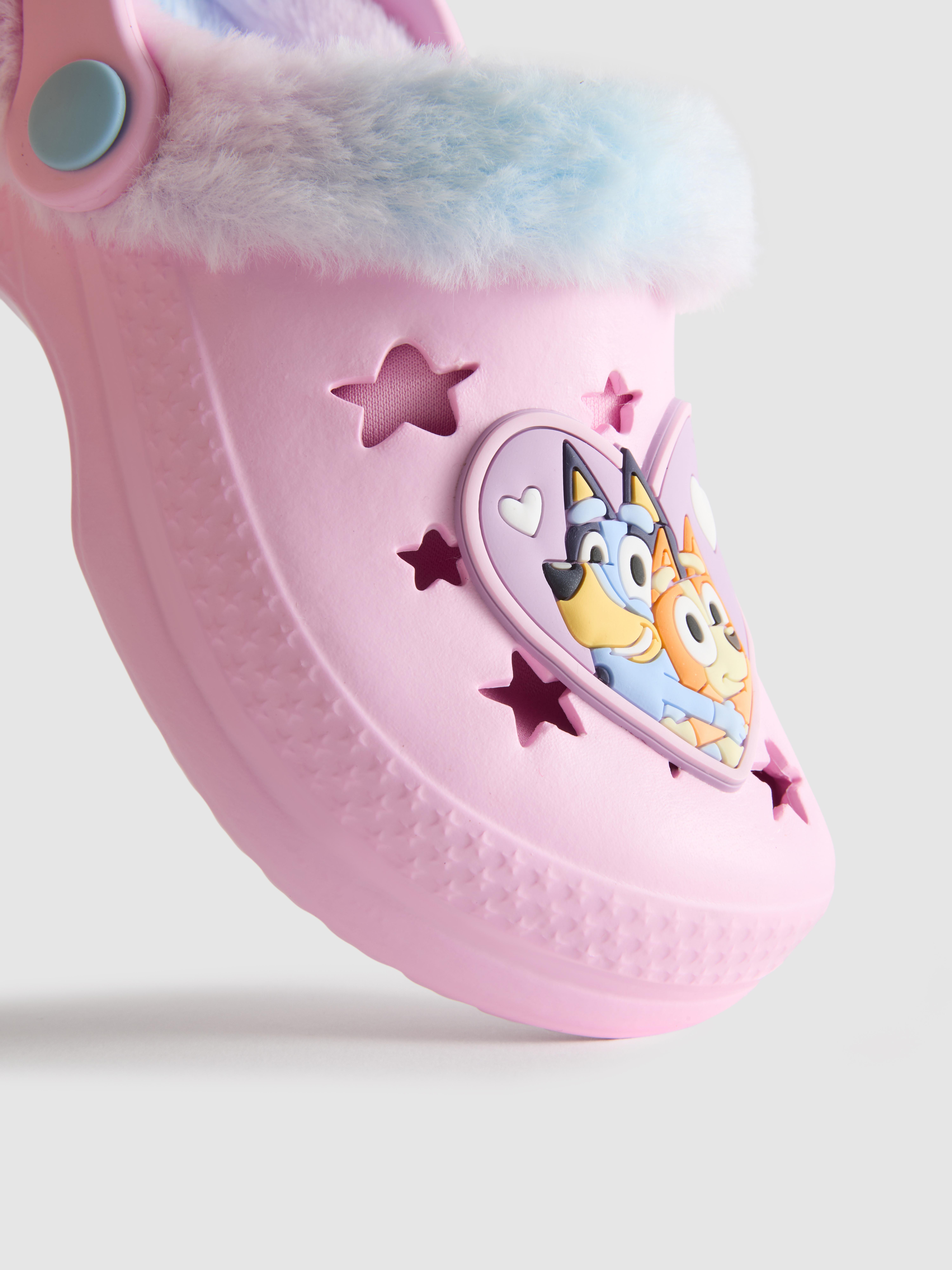 Bluey Faux Fur Clog Slippers
