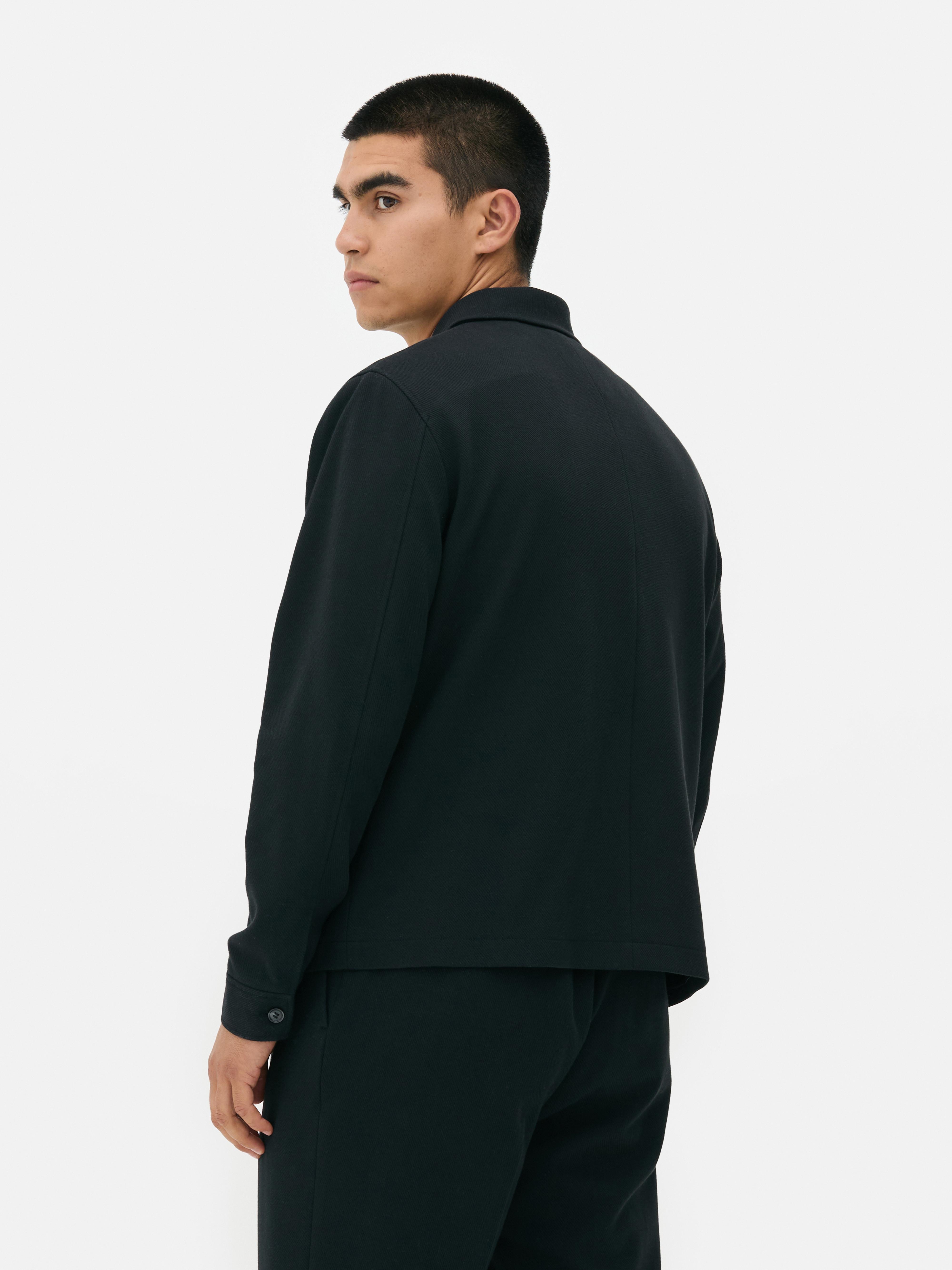 Button-Up Jersey Shacket