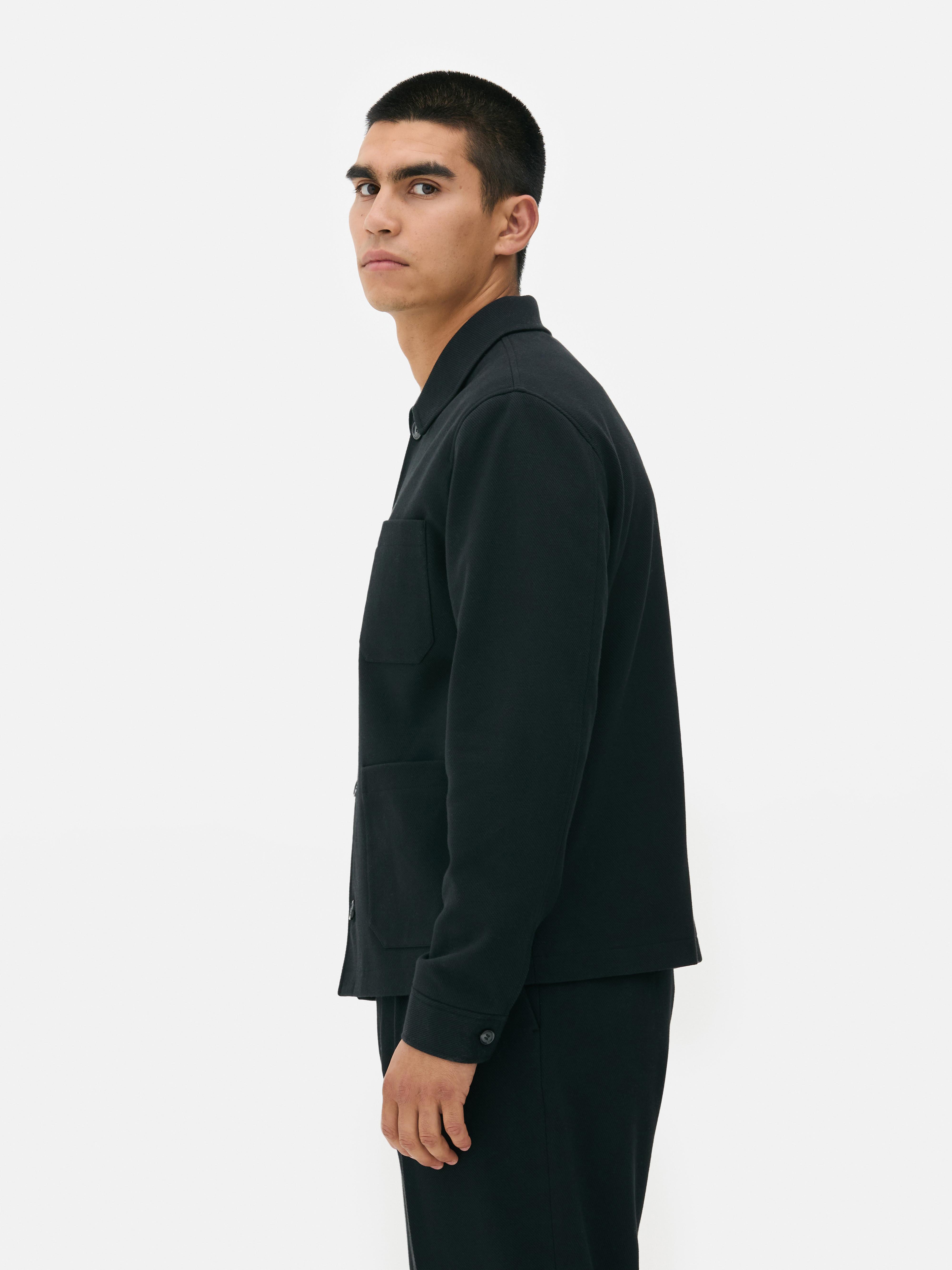 Button-Up Jersey Shacket