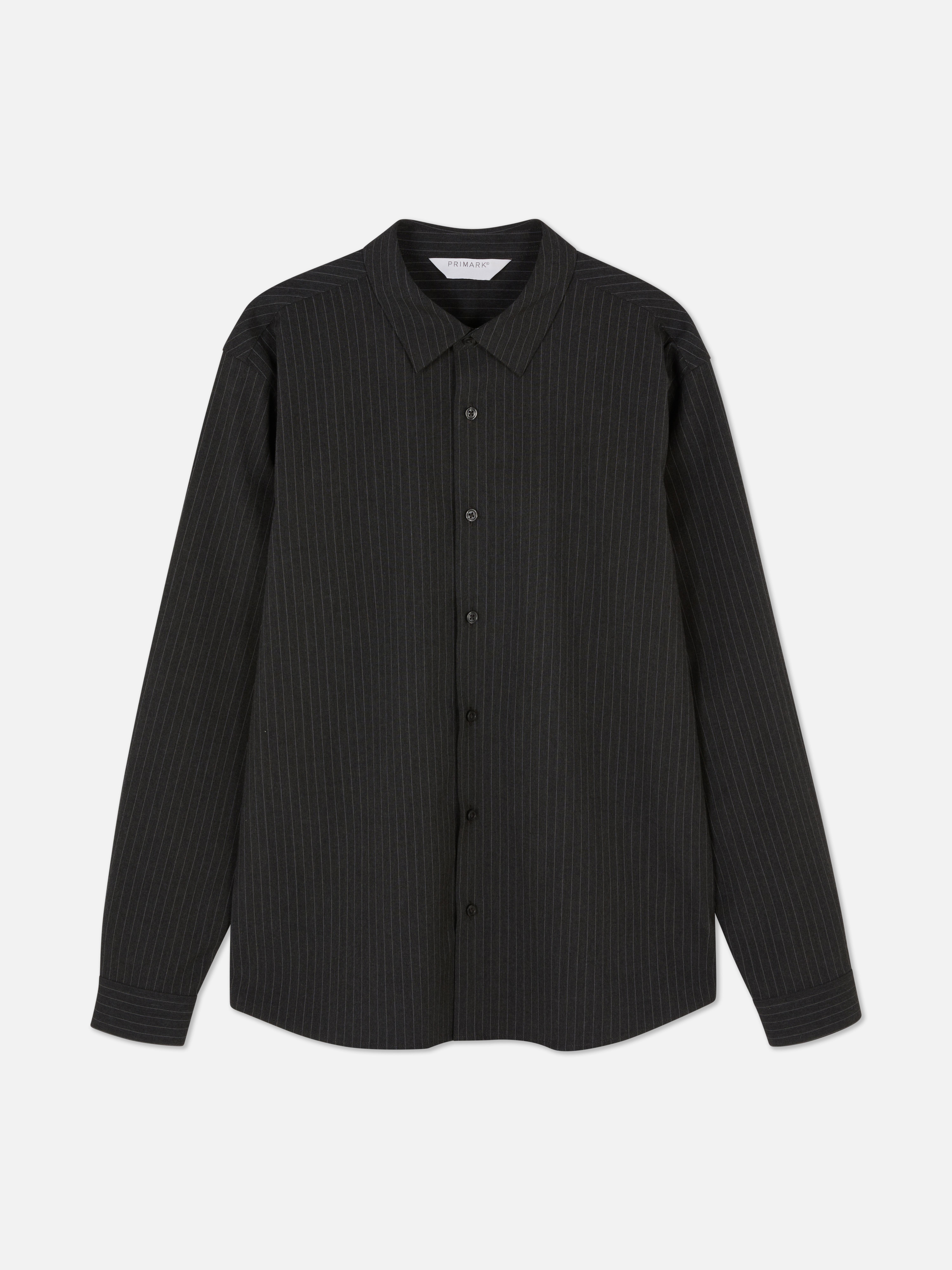 Camisa manga comprida riscas finas