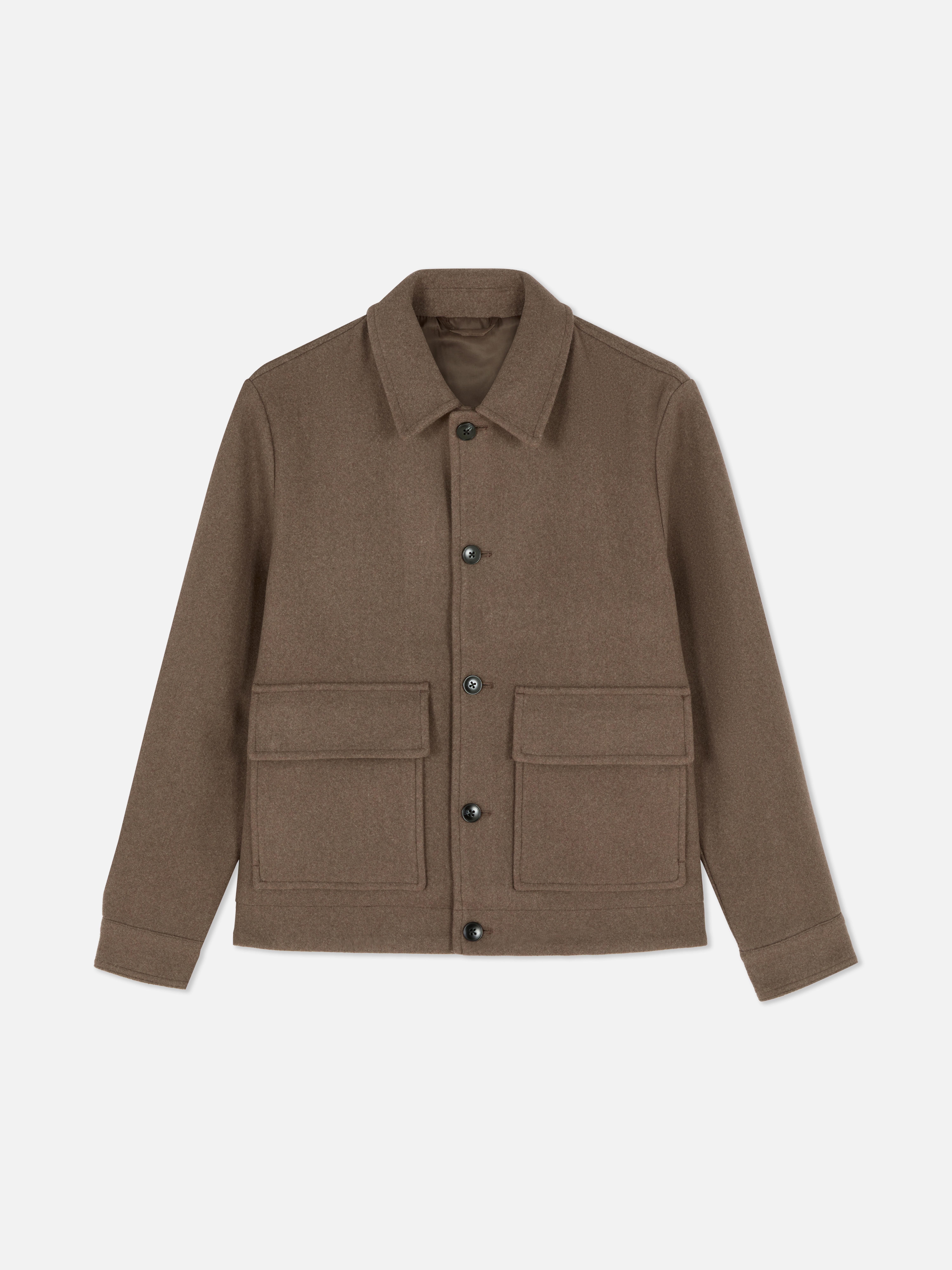 Giacca in tela con tasche applicate