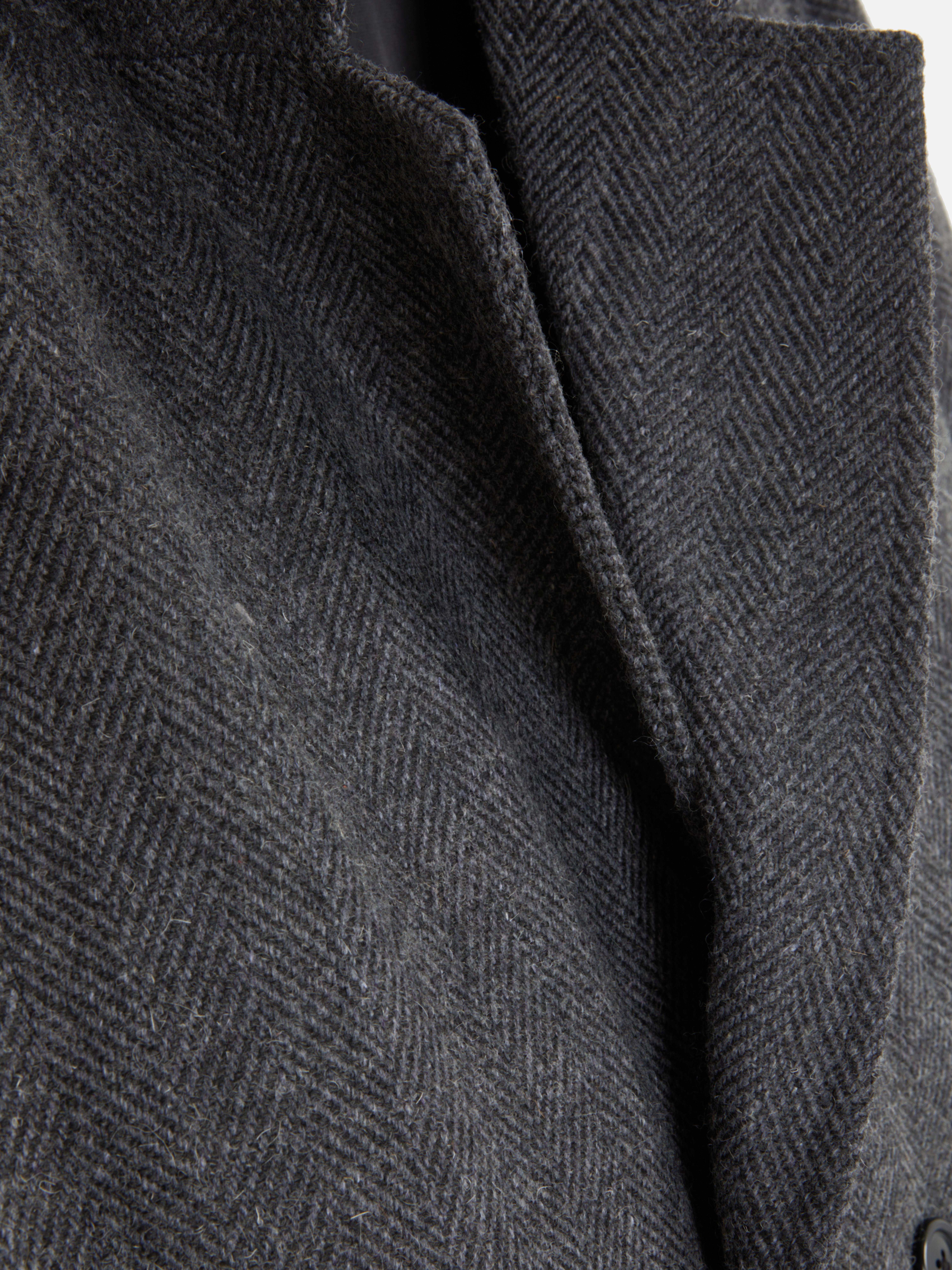 Double Breasted Herringbone Overcoat