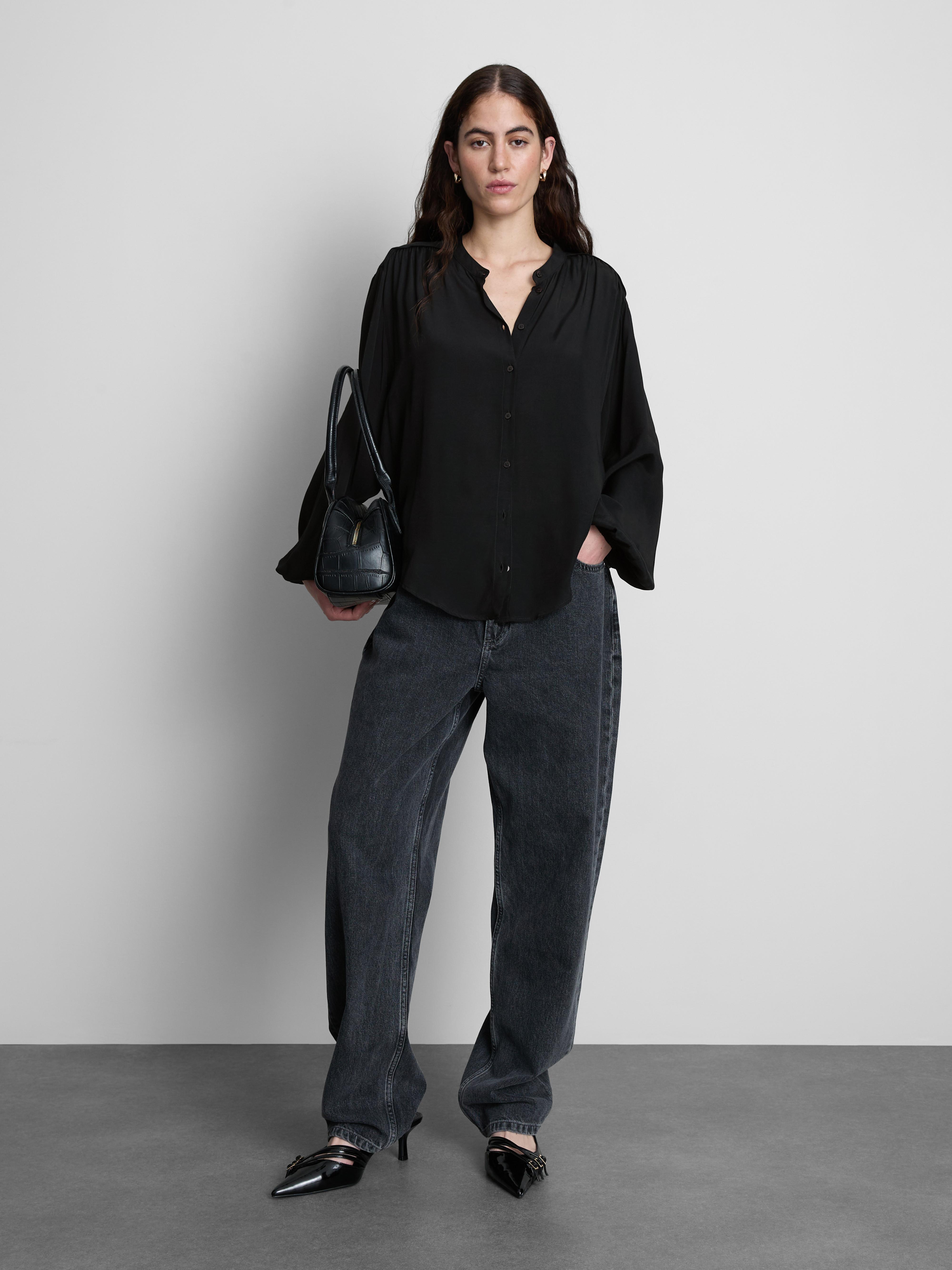 Camicetta a maniche lunghe con bottoni