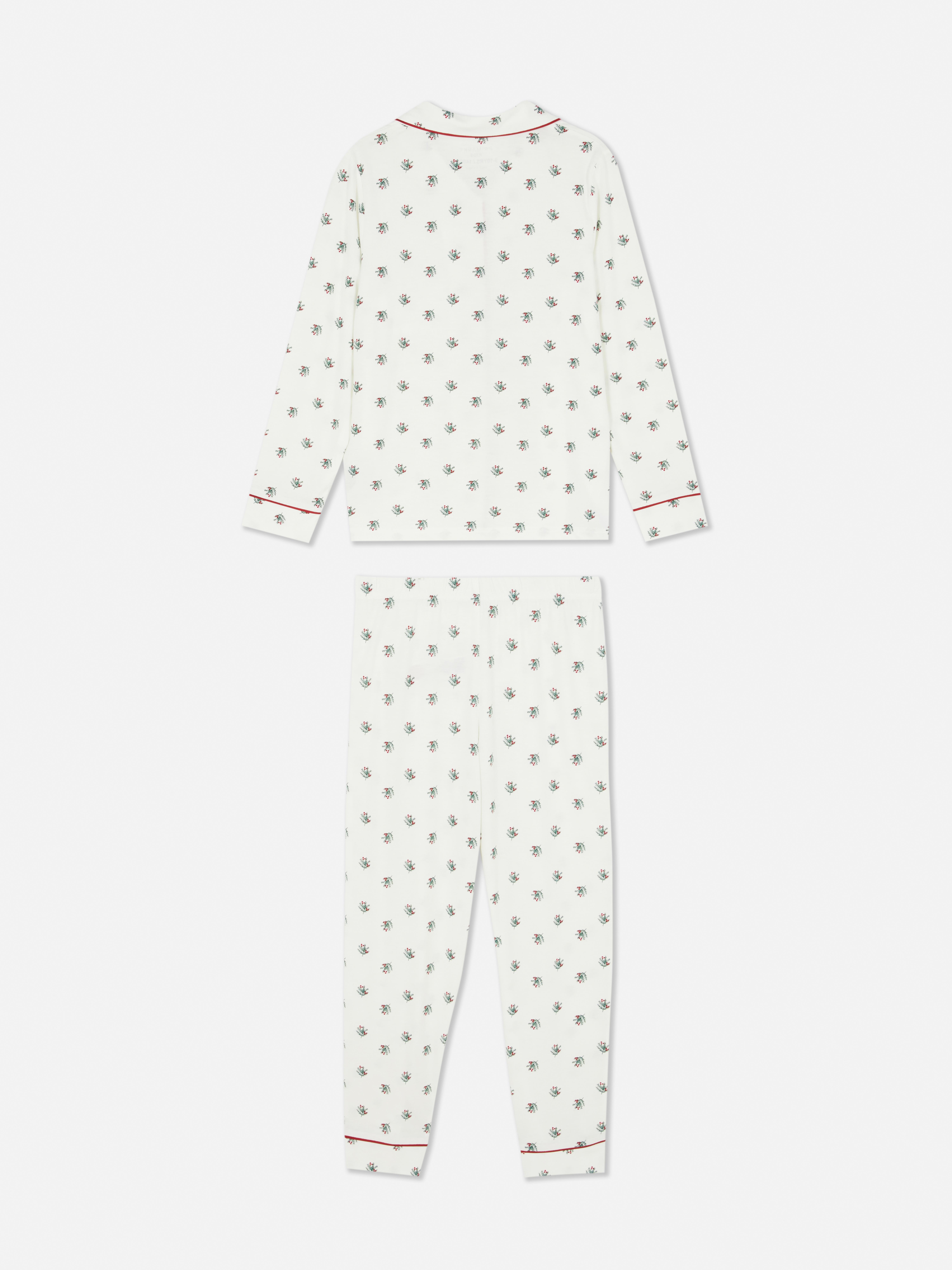 1.5-15yrs | Christmas Holly Family Twinning Shirt Pyjamas