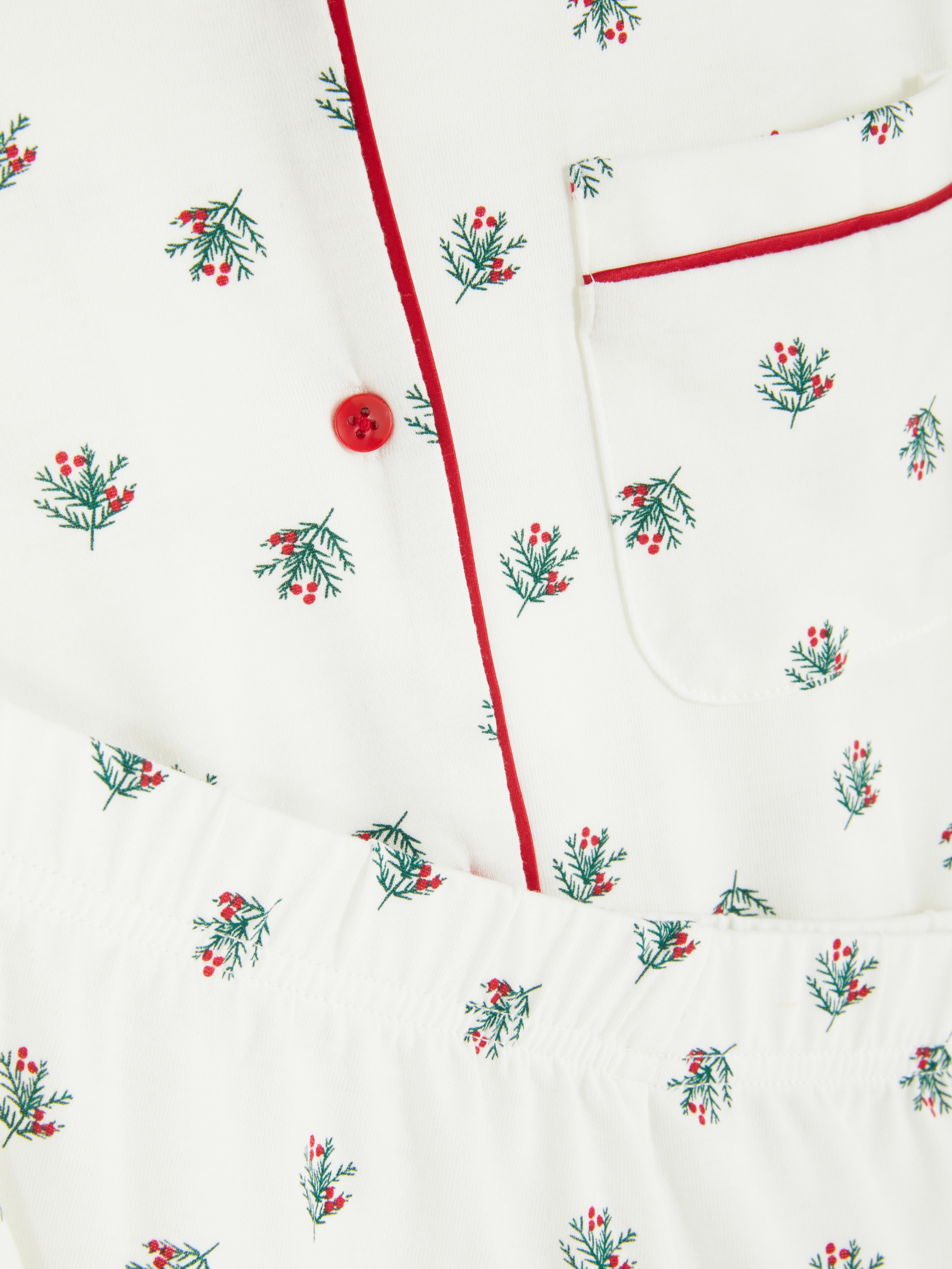 1.5-15yrs | Christmas Holly Family Twinning Shirt Pyjamas