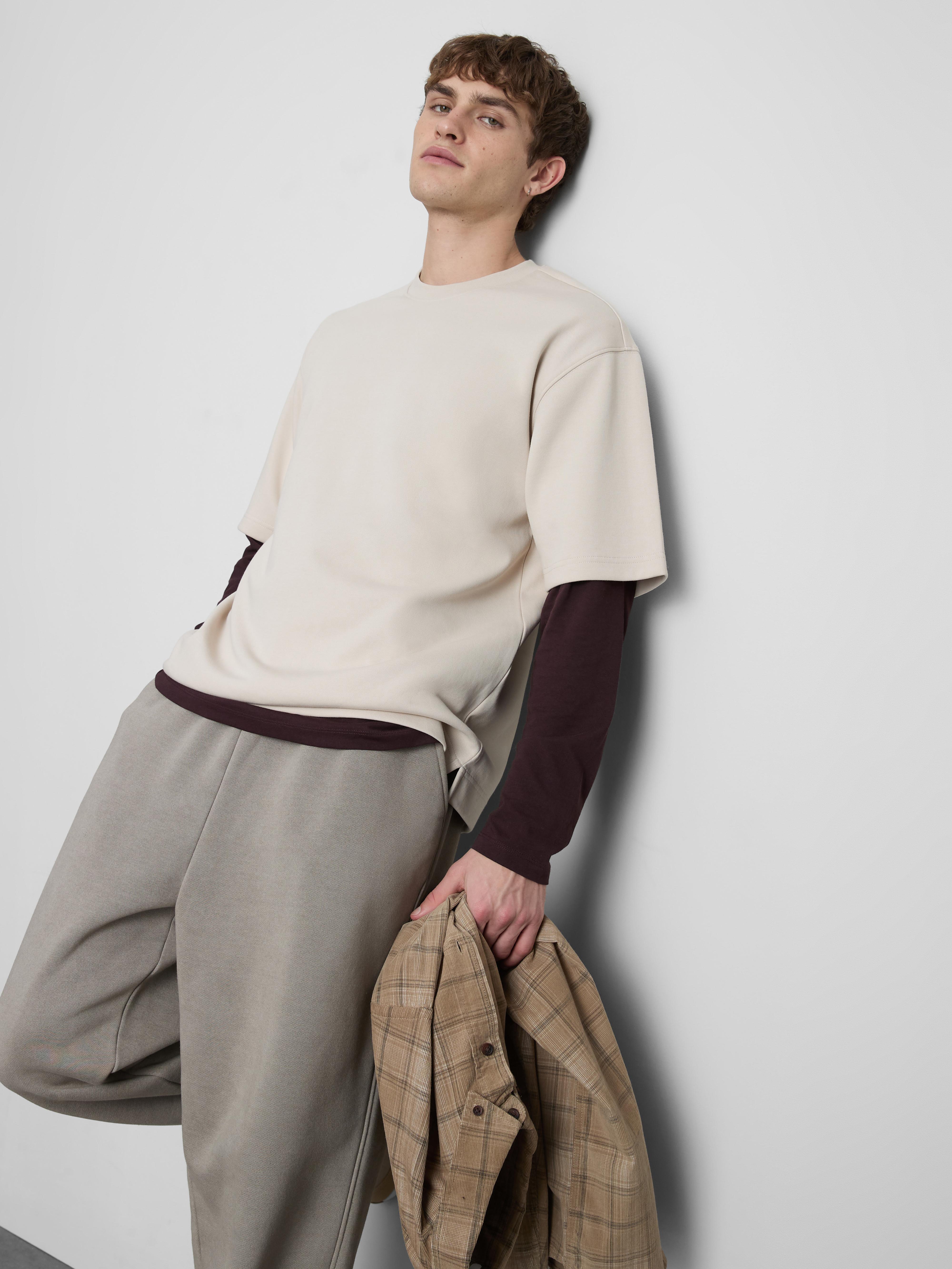 Men's Ivory Relaxed Short-Sleeve T-Shirt