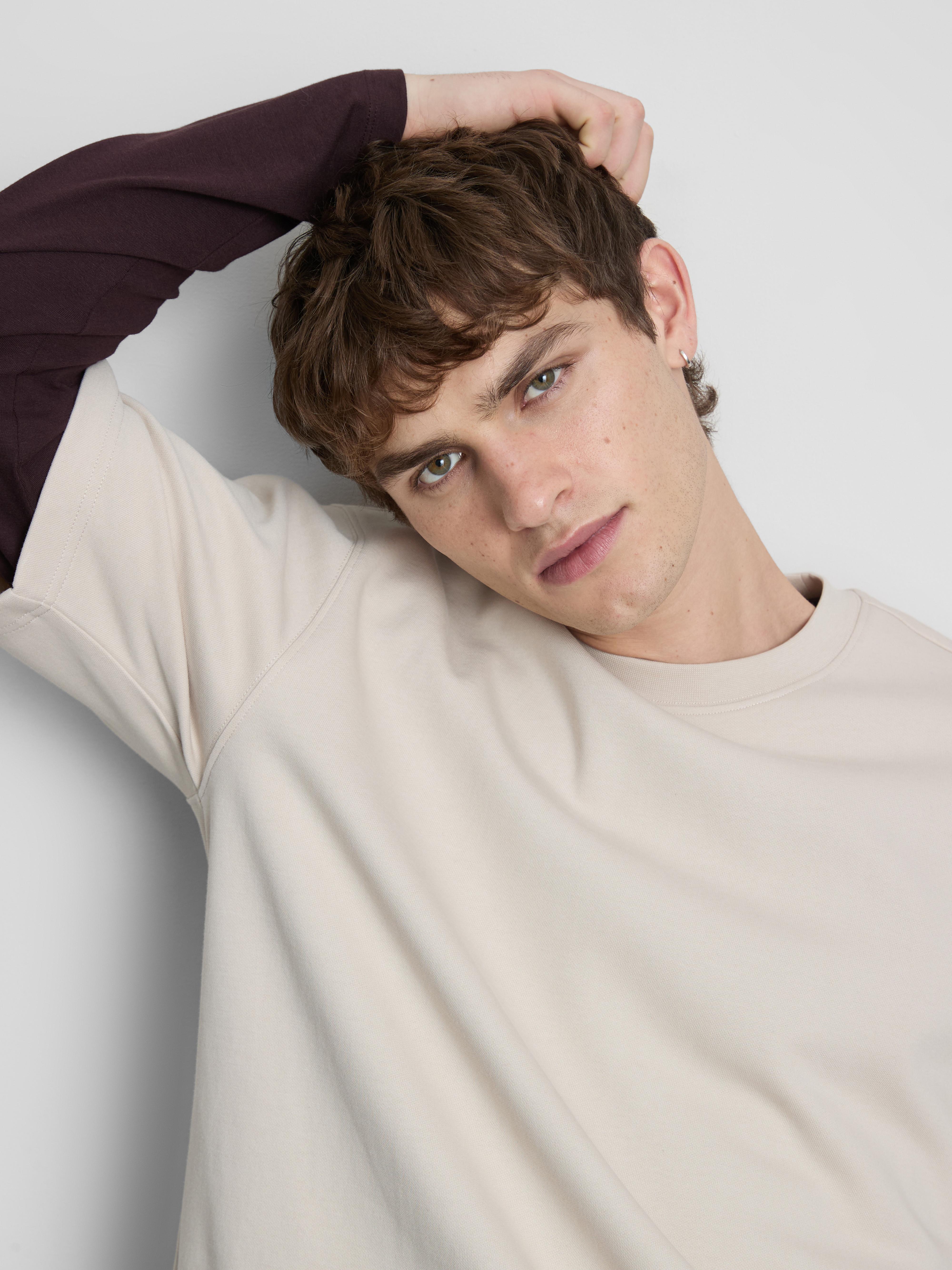 Men's Ivory Relaxed Short-Sleeve T-Shirt