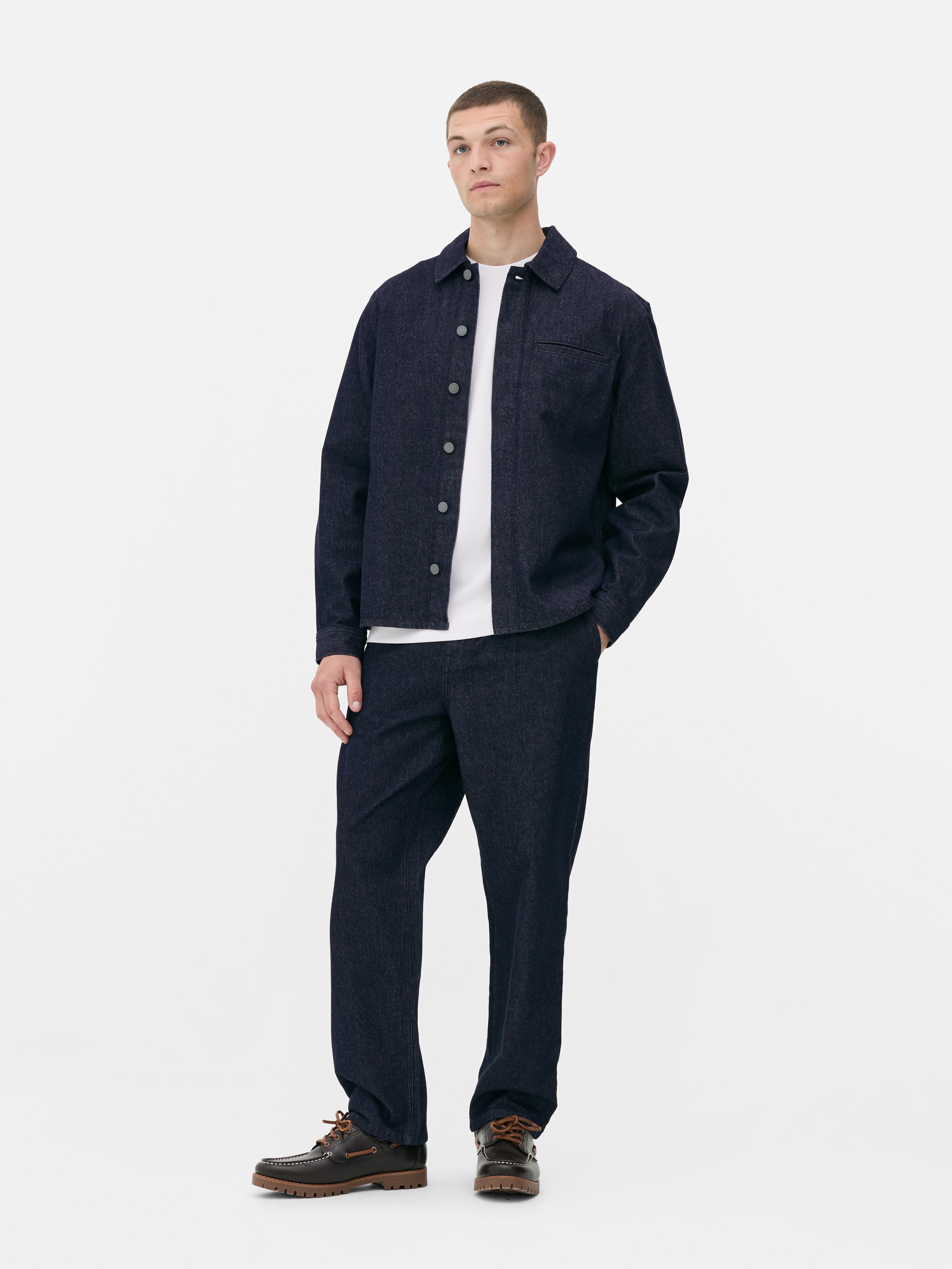 Denim-Hemdjacke