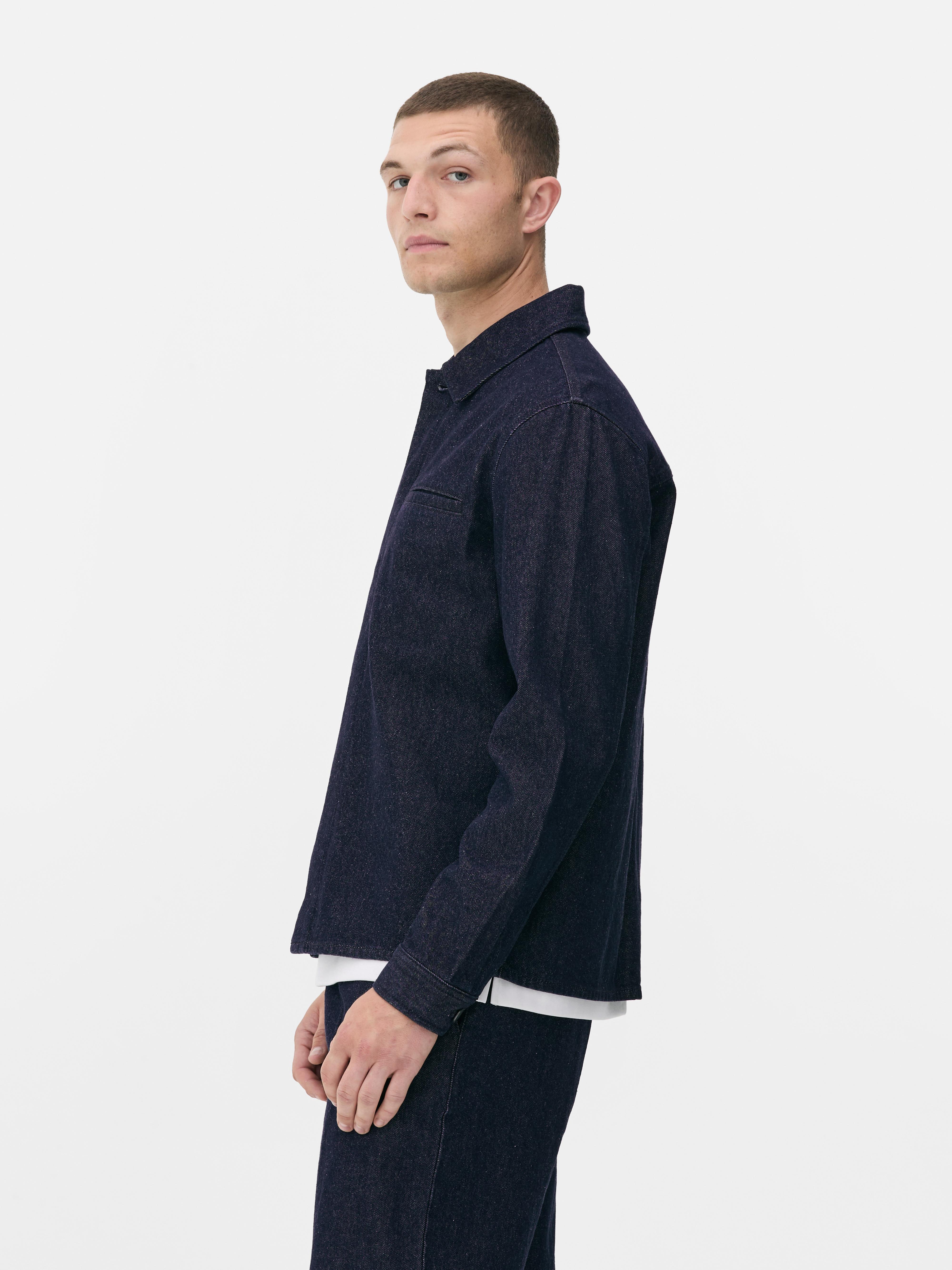 Denim-Hemdjacke