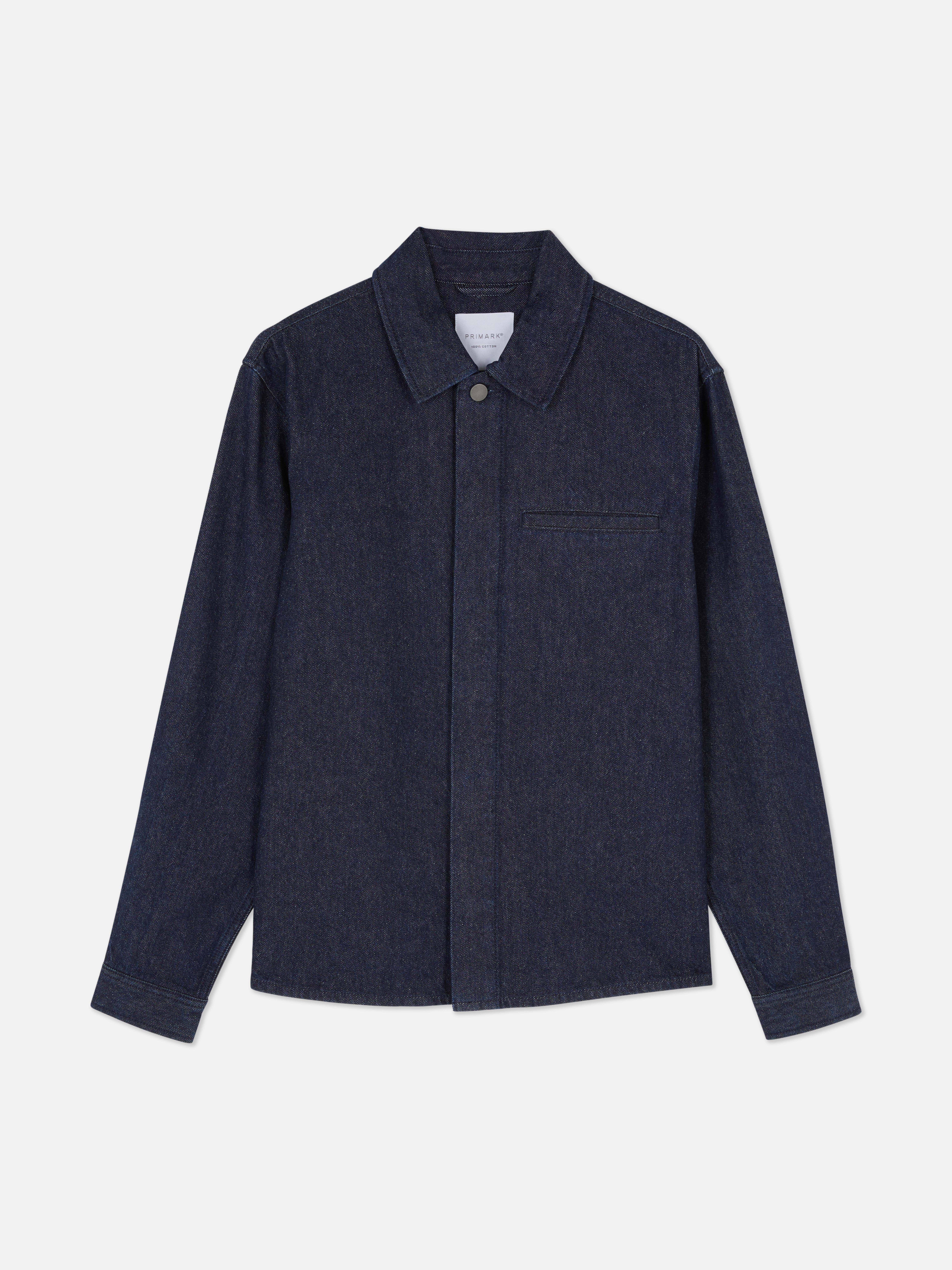 Denim-Hemdjacke