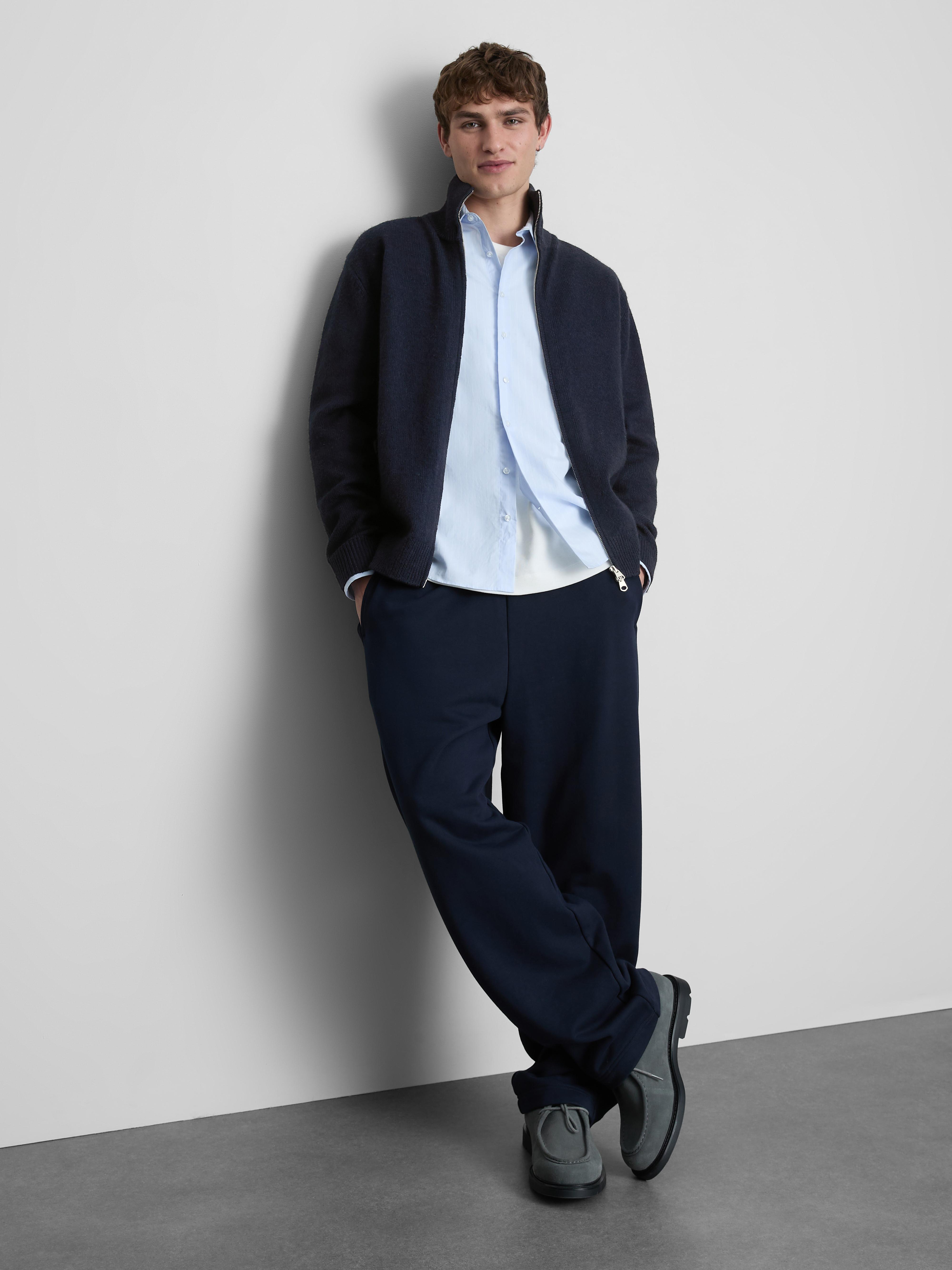 Cárdigan de punto con cremallera