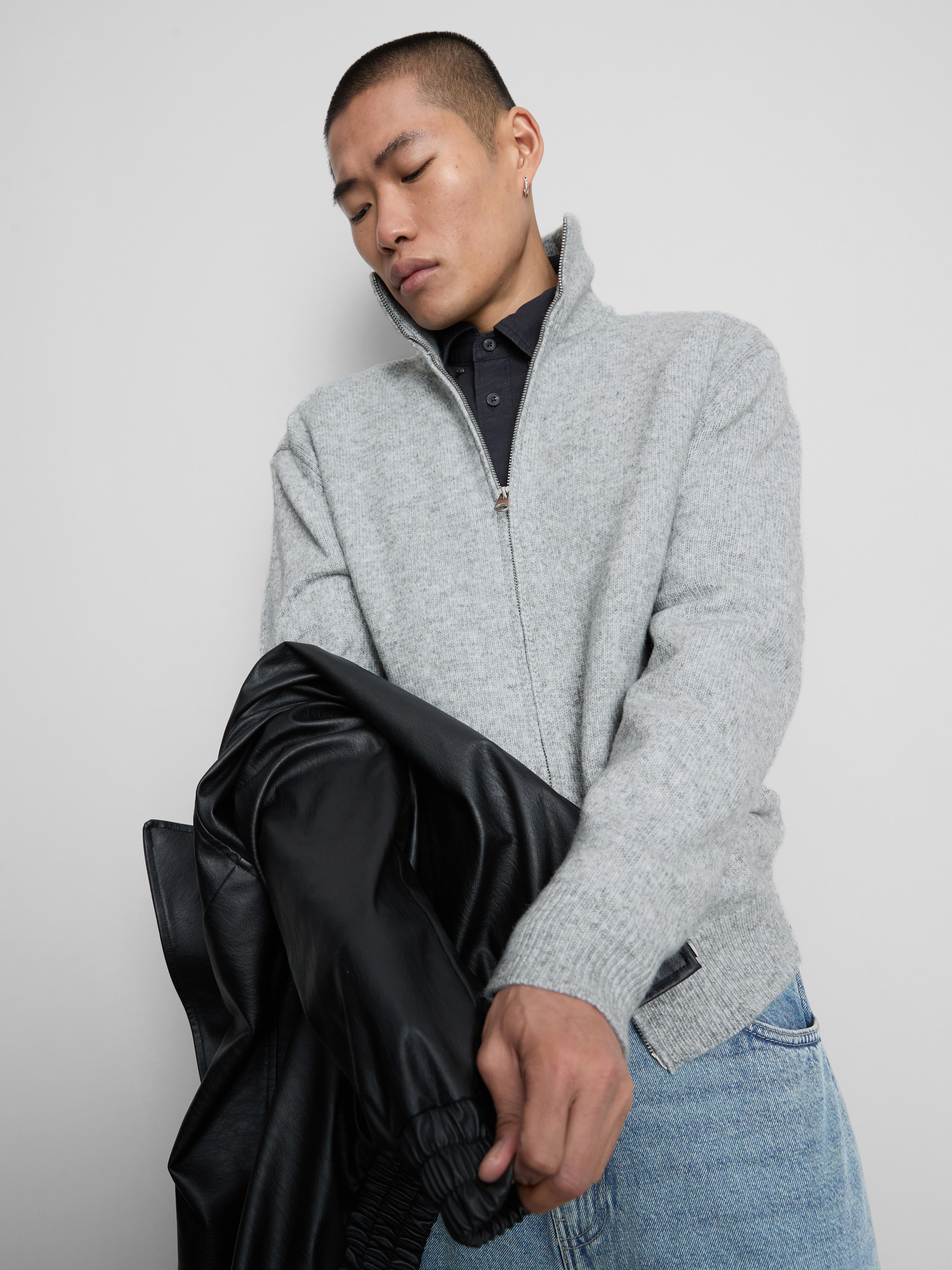 Casaco malha fecho correr