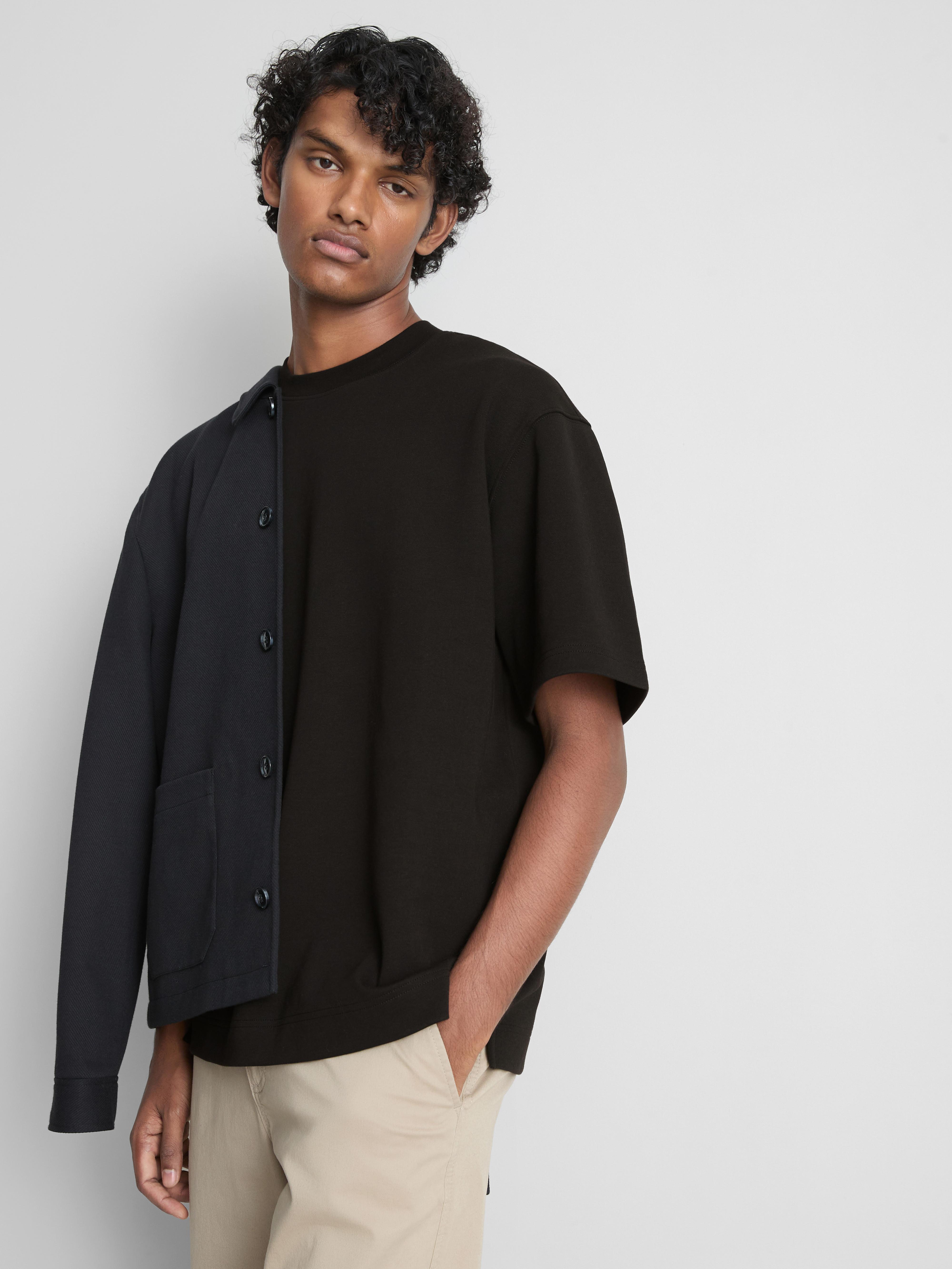 Men's Black Relaxed Short-Sleeve T-Shirt