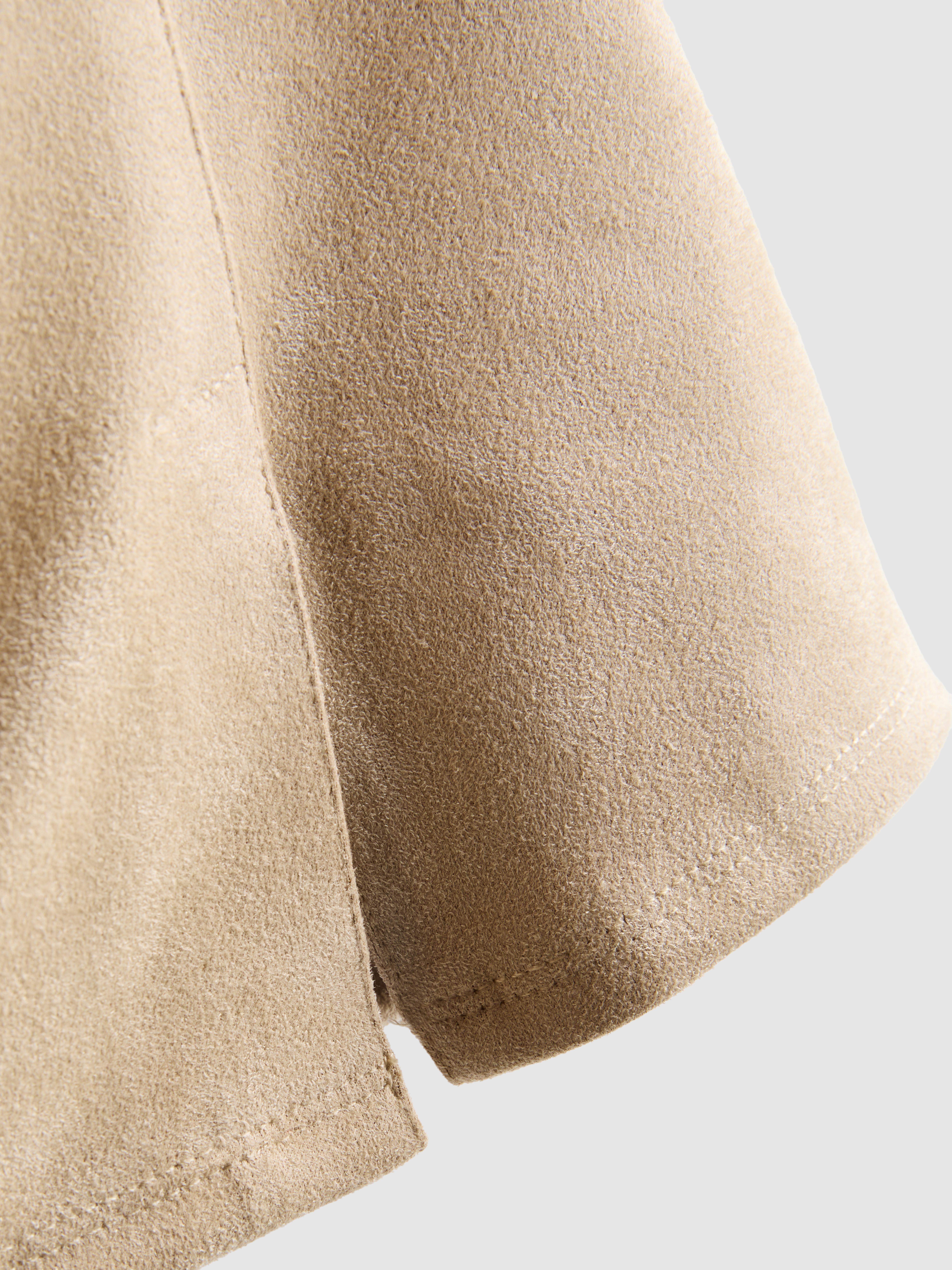 Faux Suede Mini Skirt