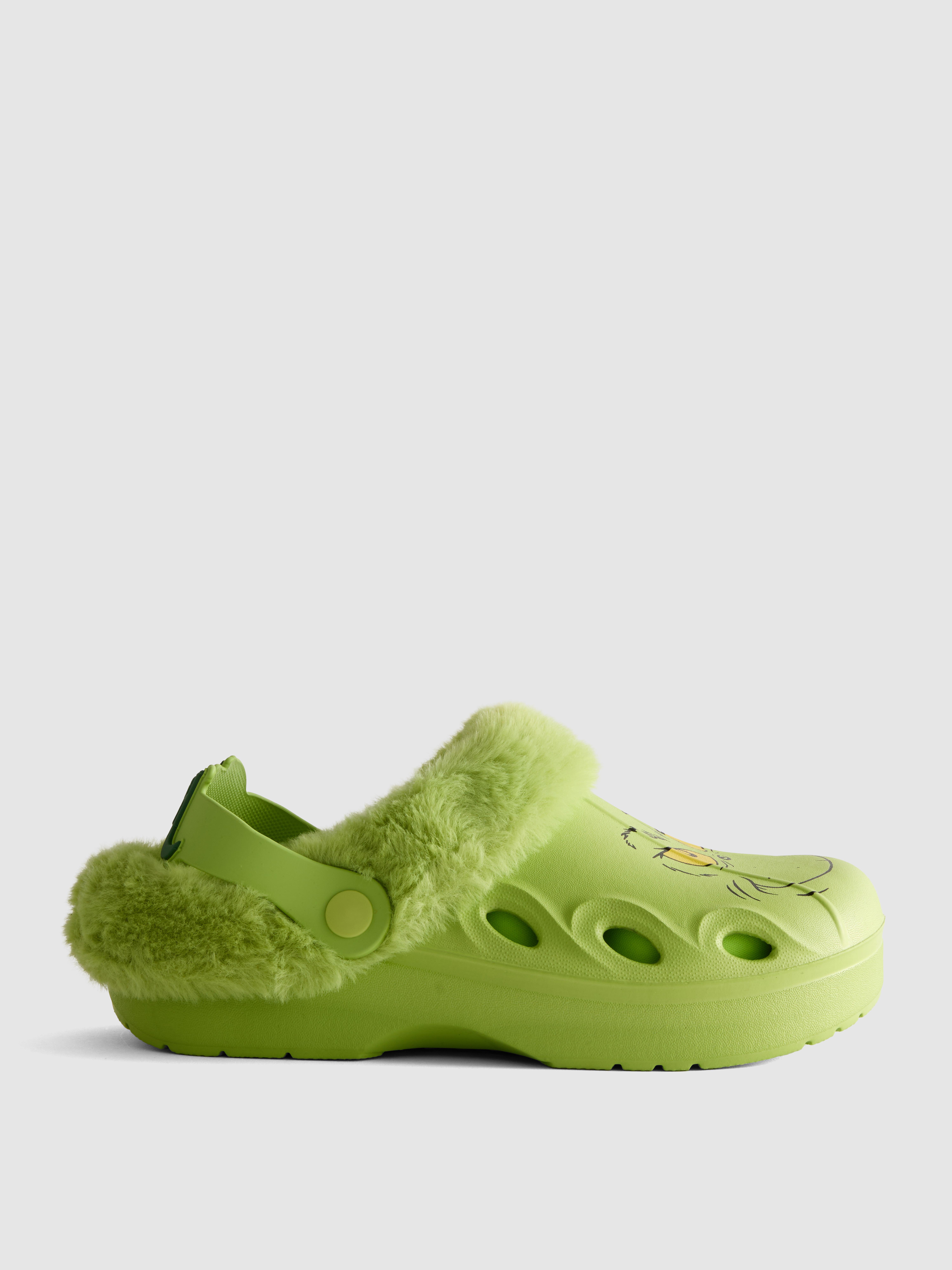 The Grinch Faux Fur Lined Clog Slippers