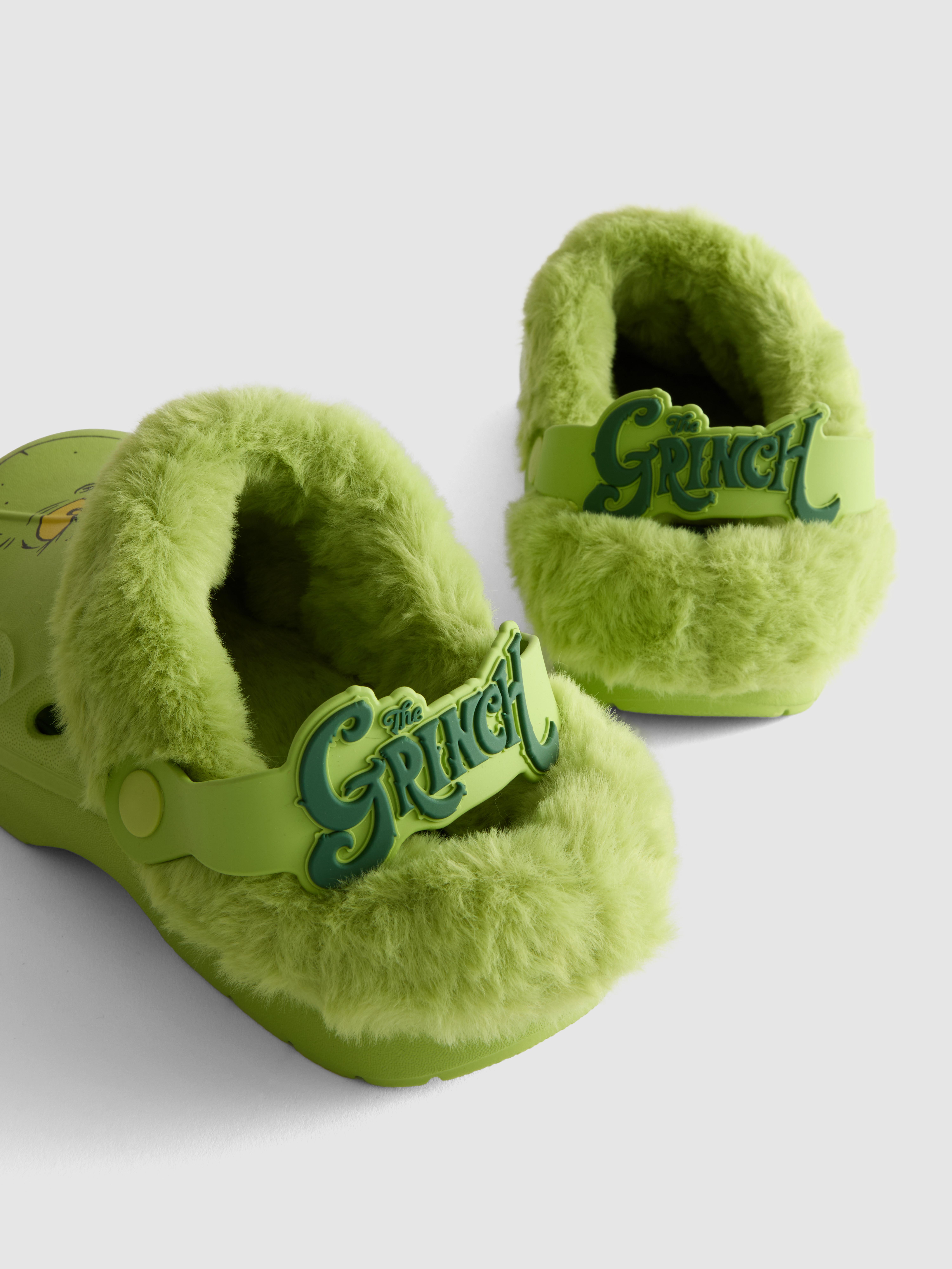 The Grinch Faux Fur Lined Clog Slippers