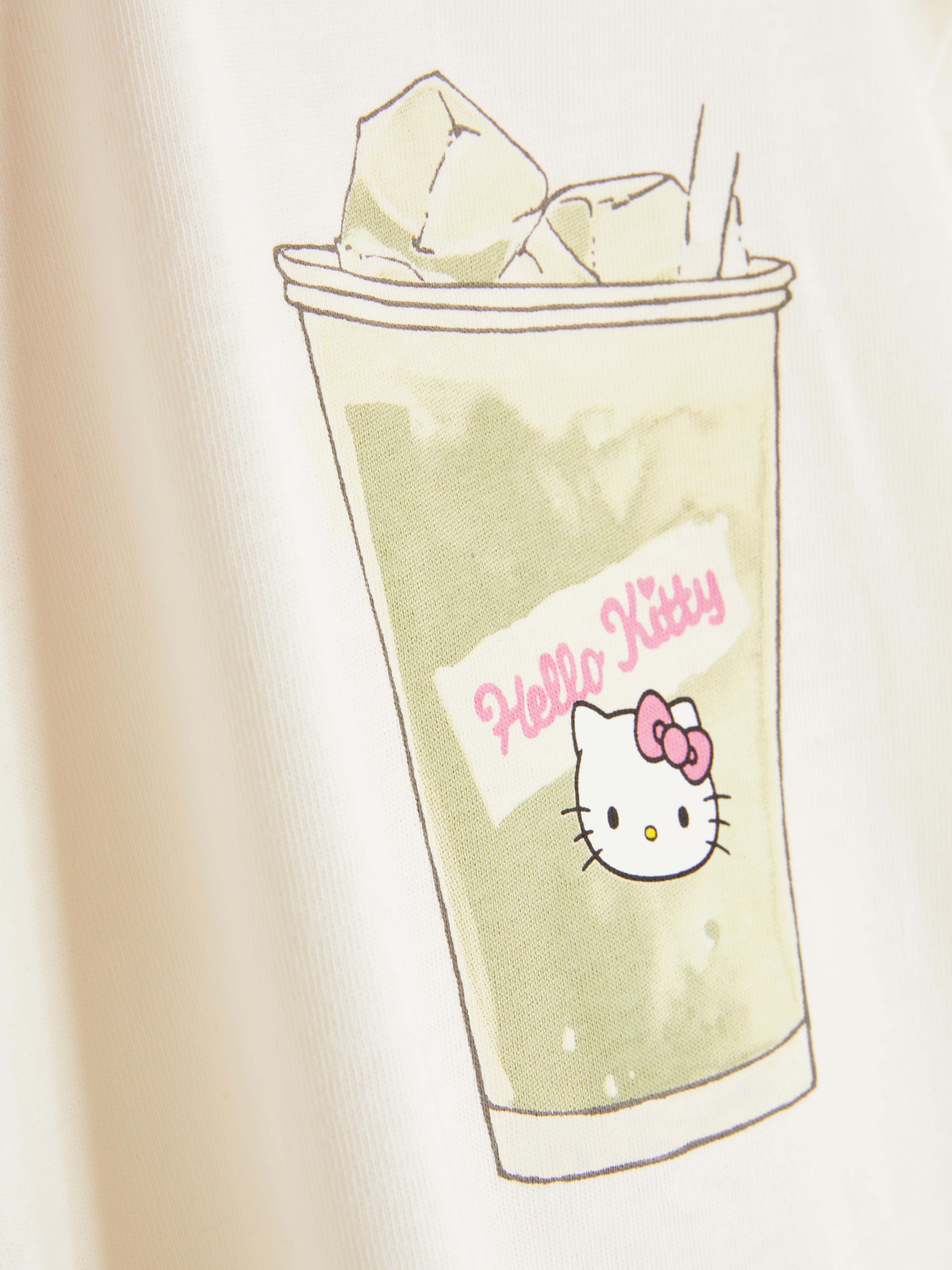 2-15 jr | Oversized T-shirt Hello Kitty Matcha