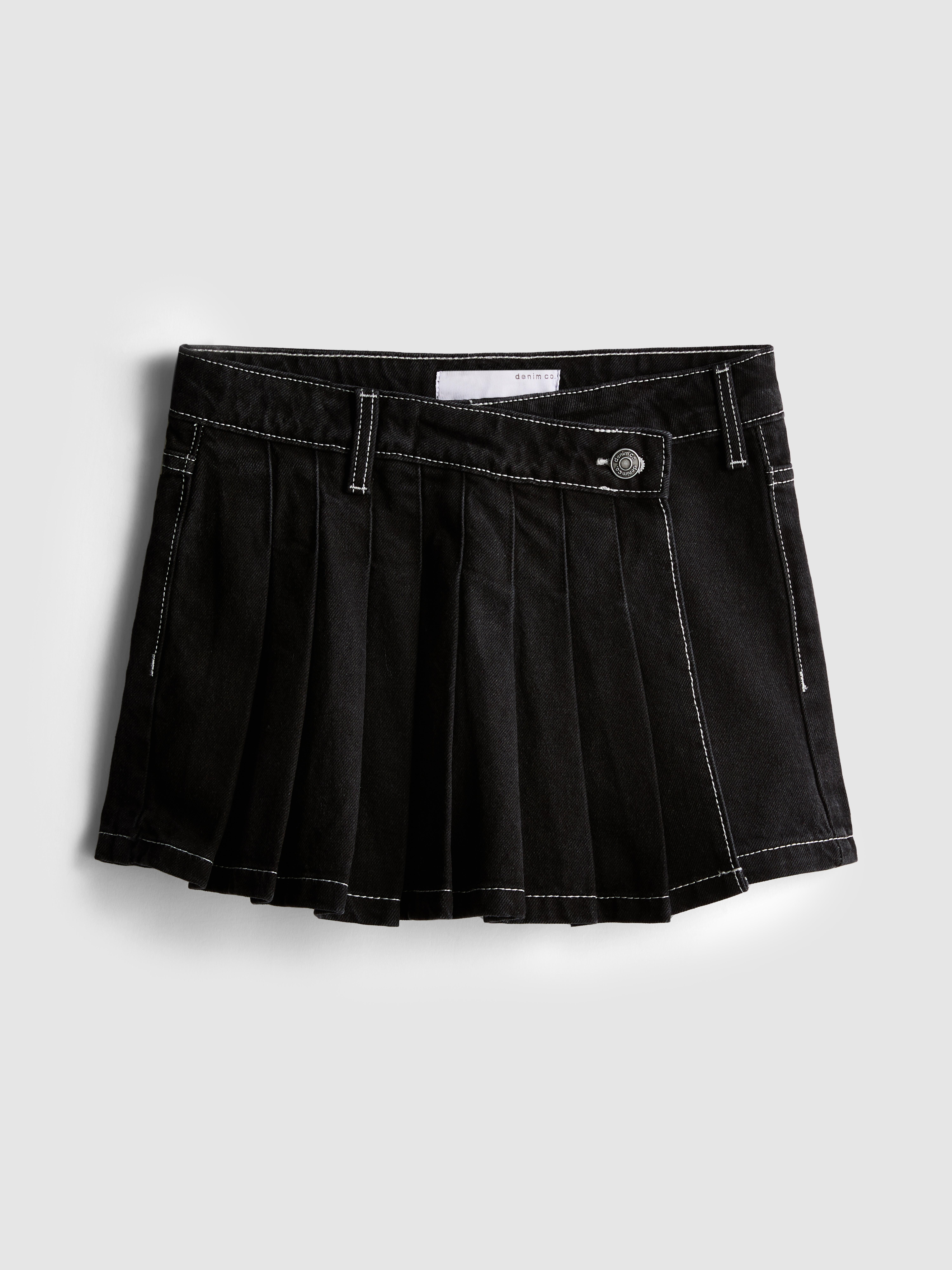 9-15yrs | Pleated Denim Skort
