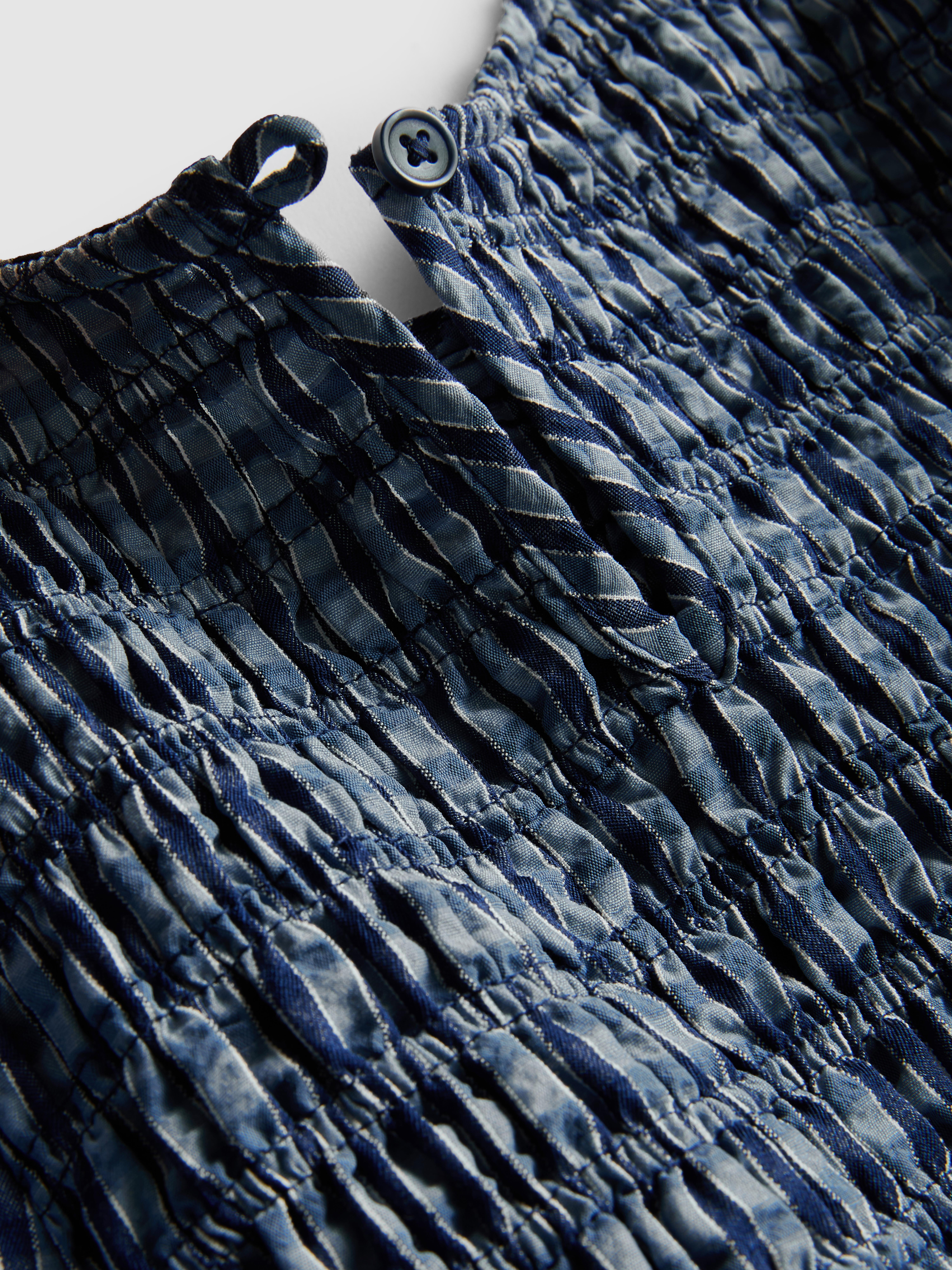 1.5-8yrs | Check Shirred Blouse