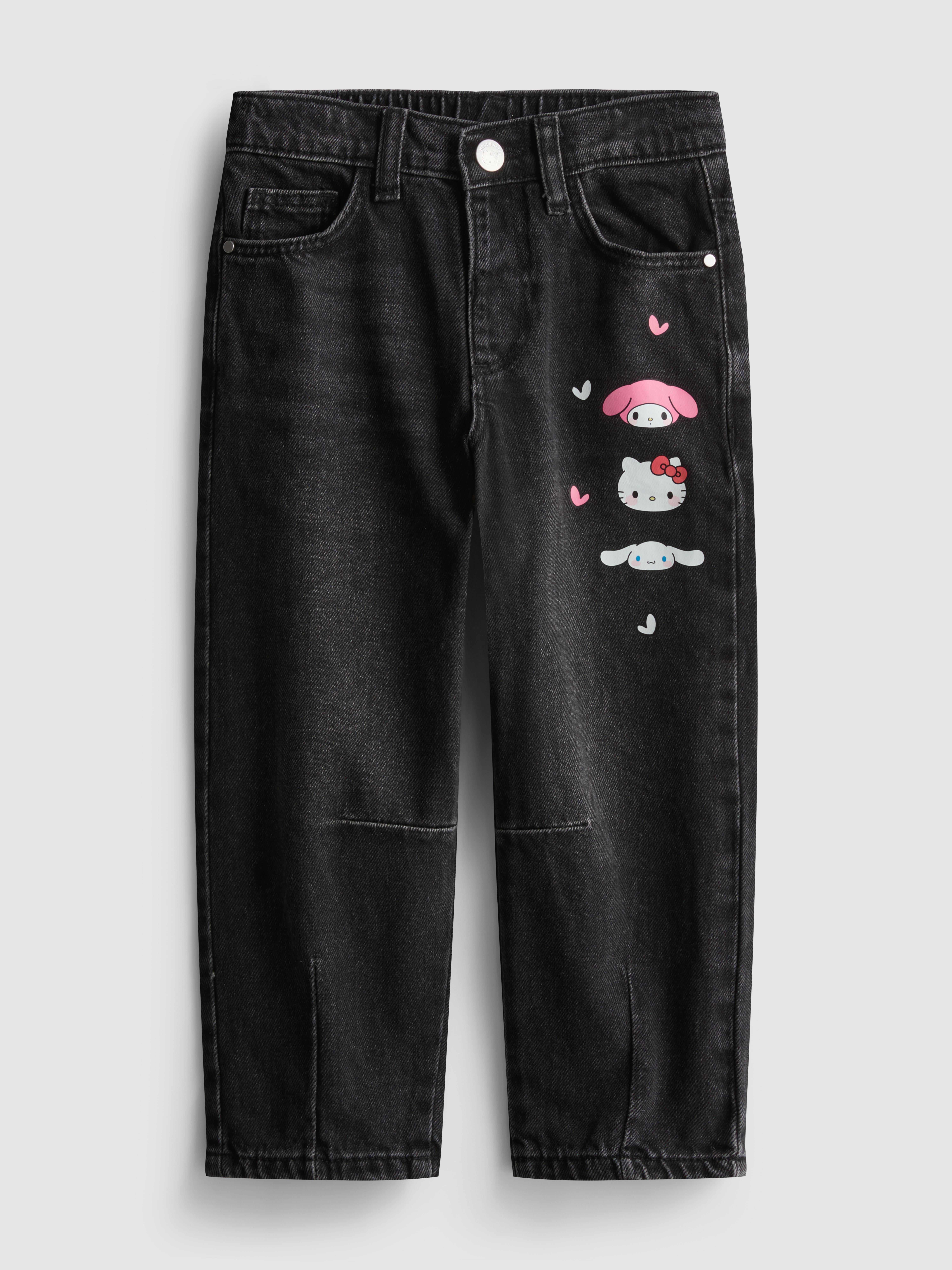 Girls Charcoal 1.5-8yrs | Hello Kitty and Friends Jeans