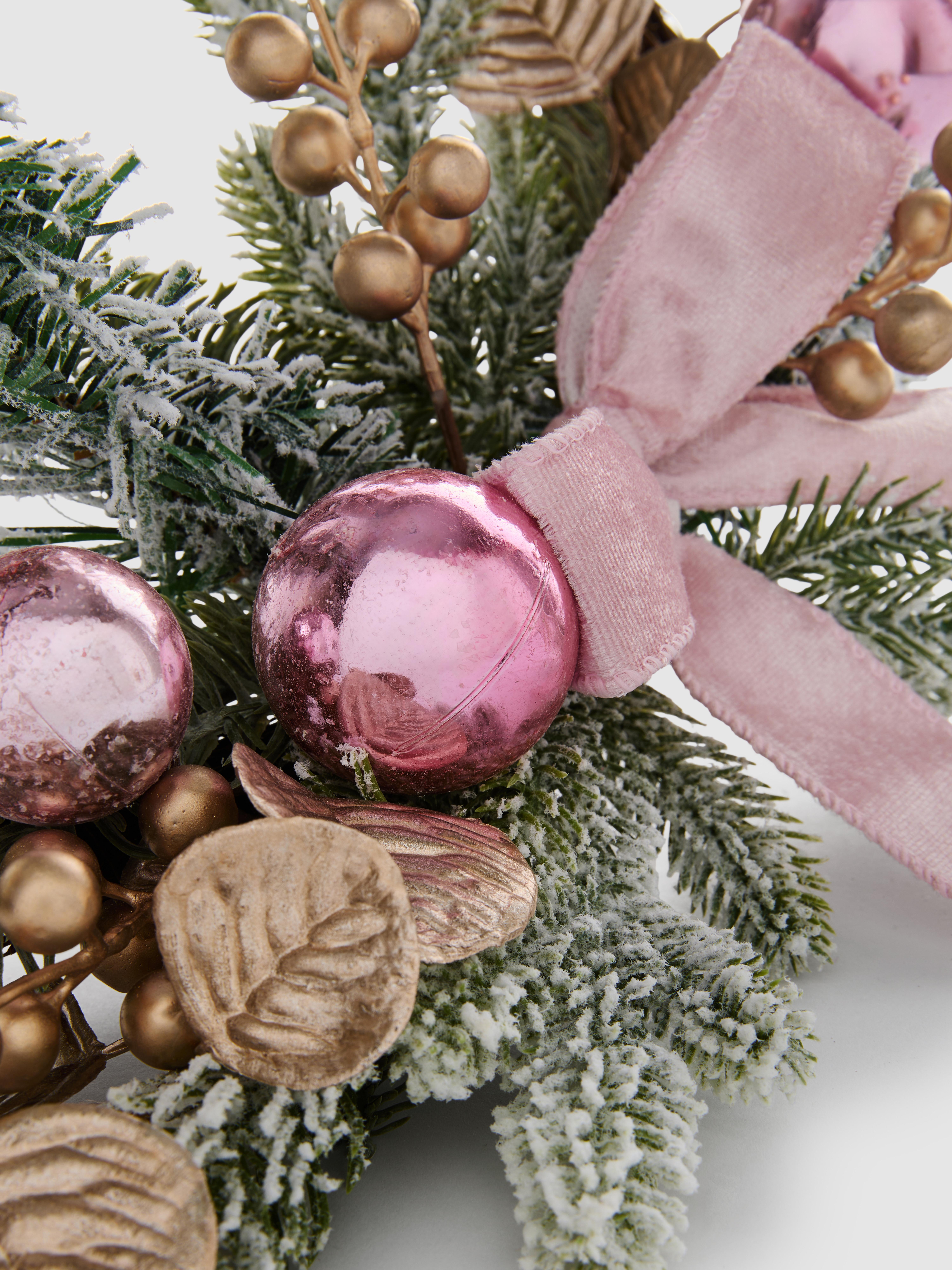 Bow And Bauble Half Wreath