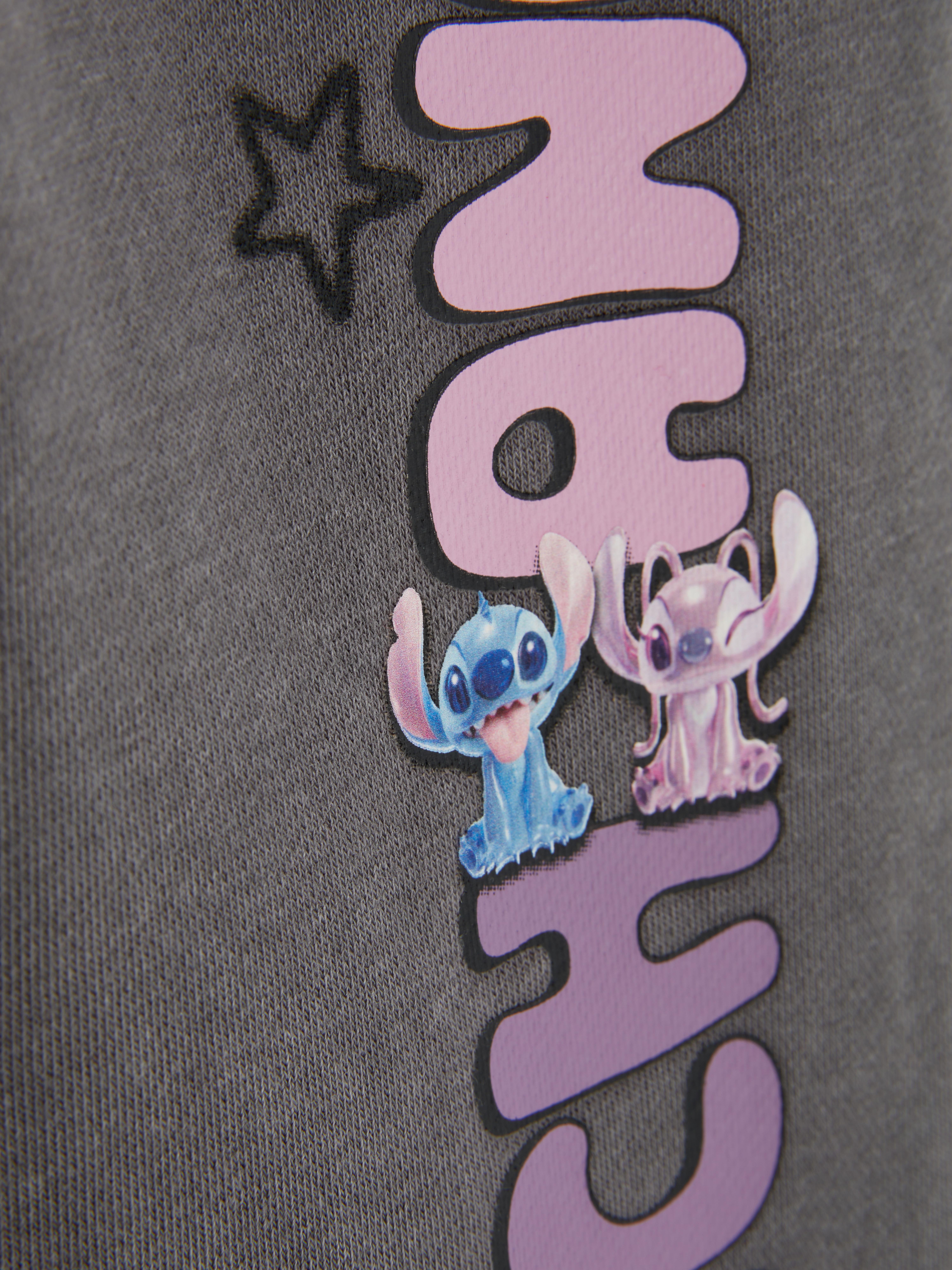 Girls Charcoal 1.5-8yrs | Disney’s Stitch Wide Leg Sweatpants