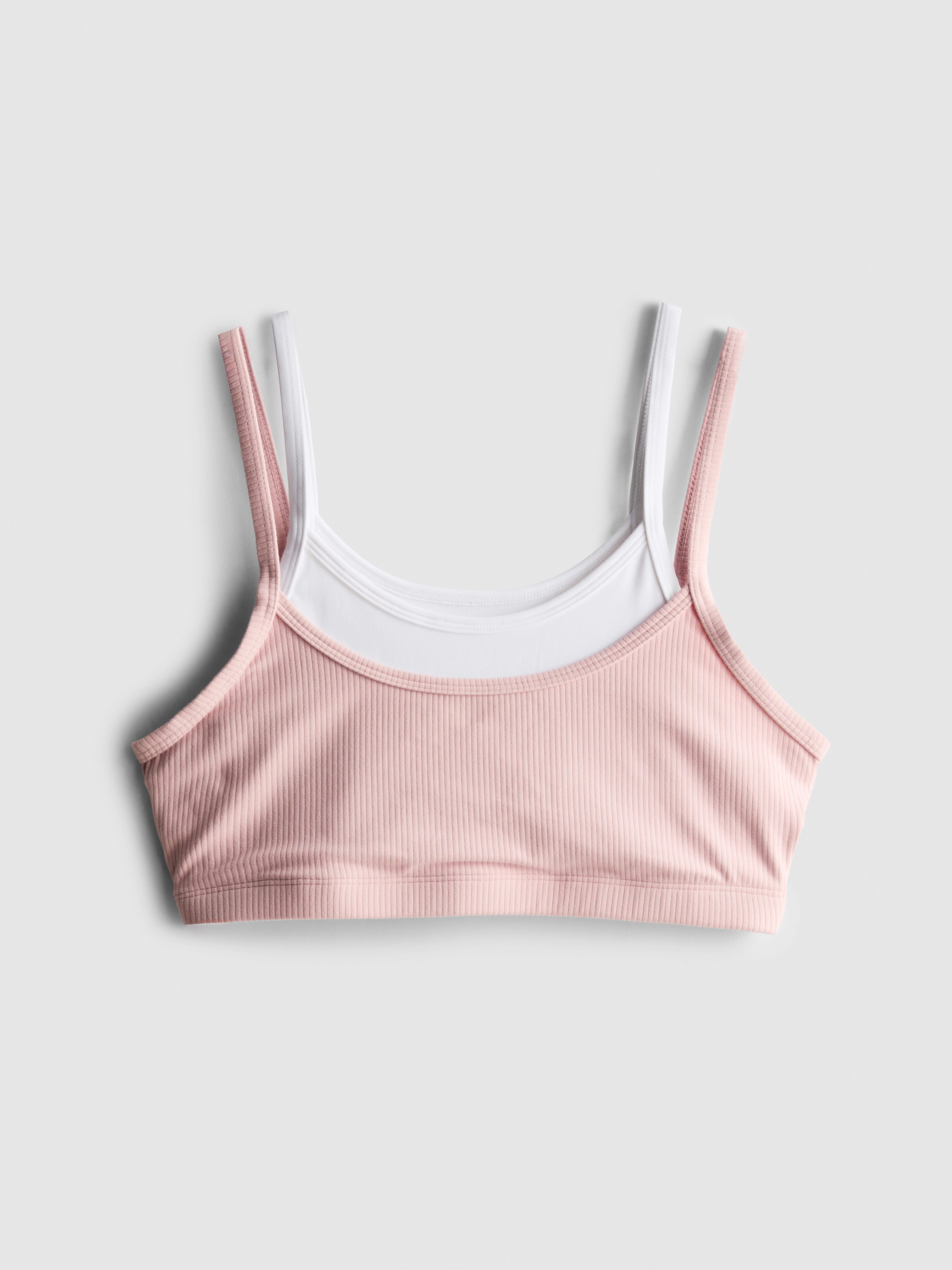 Layered Ribbed Crop Top