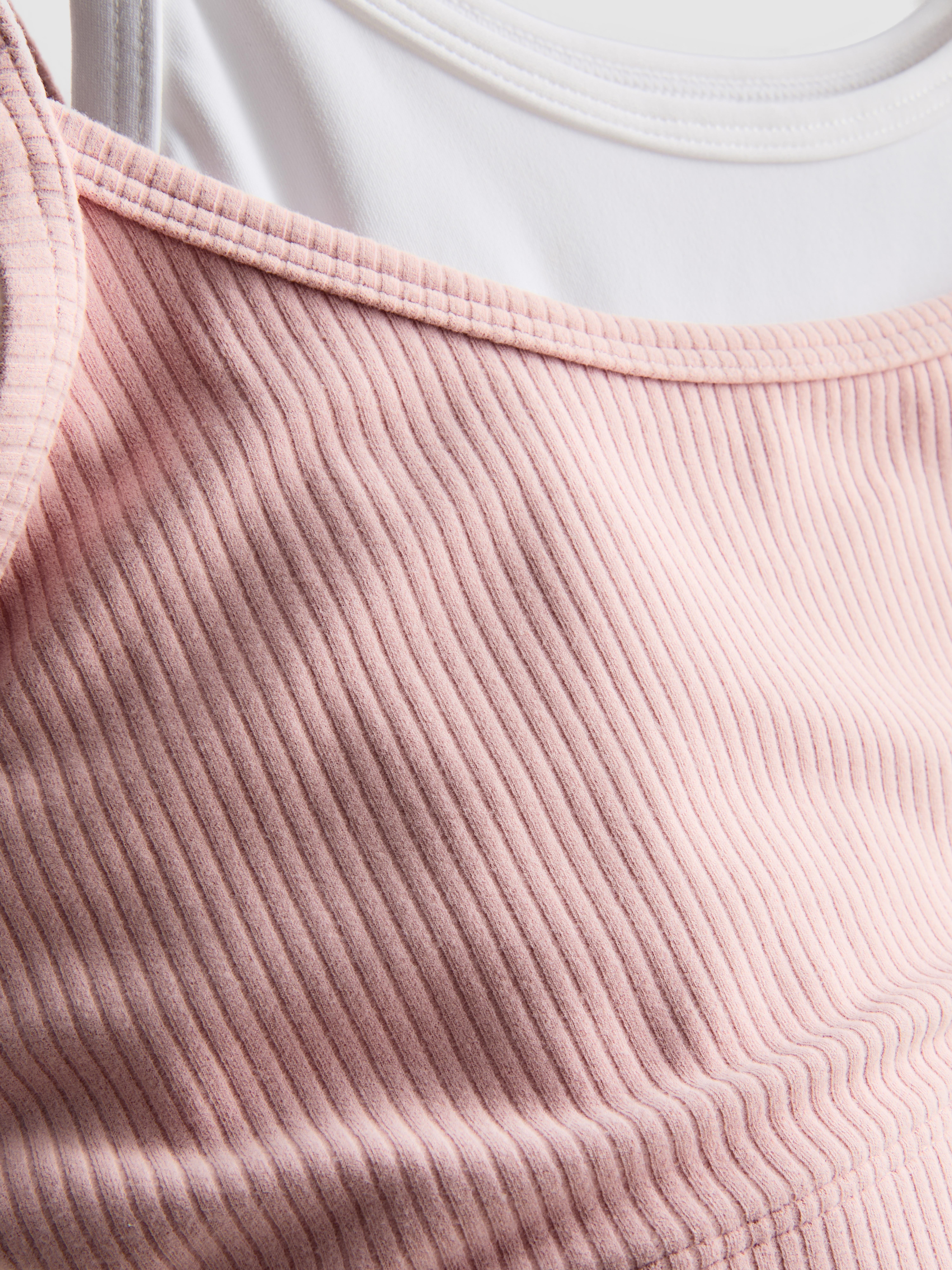 Layered Ribbed Crop Top