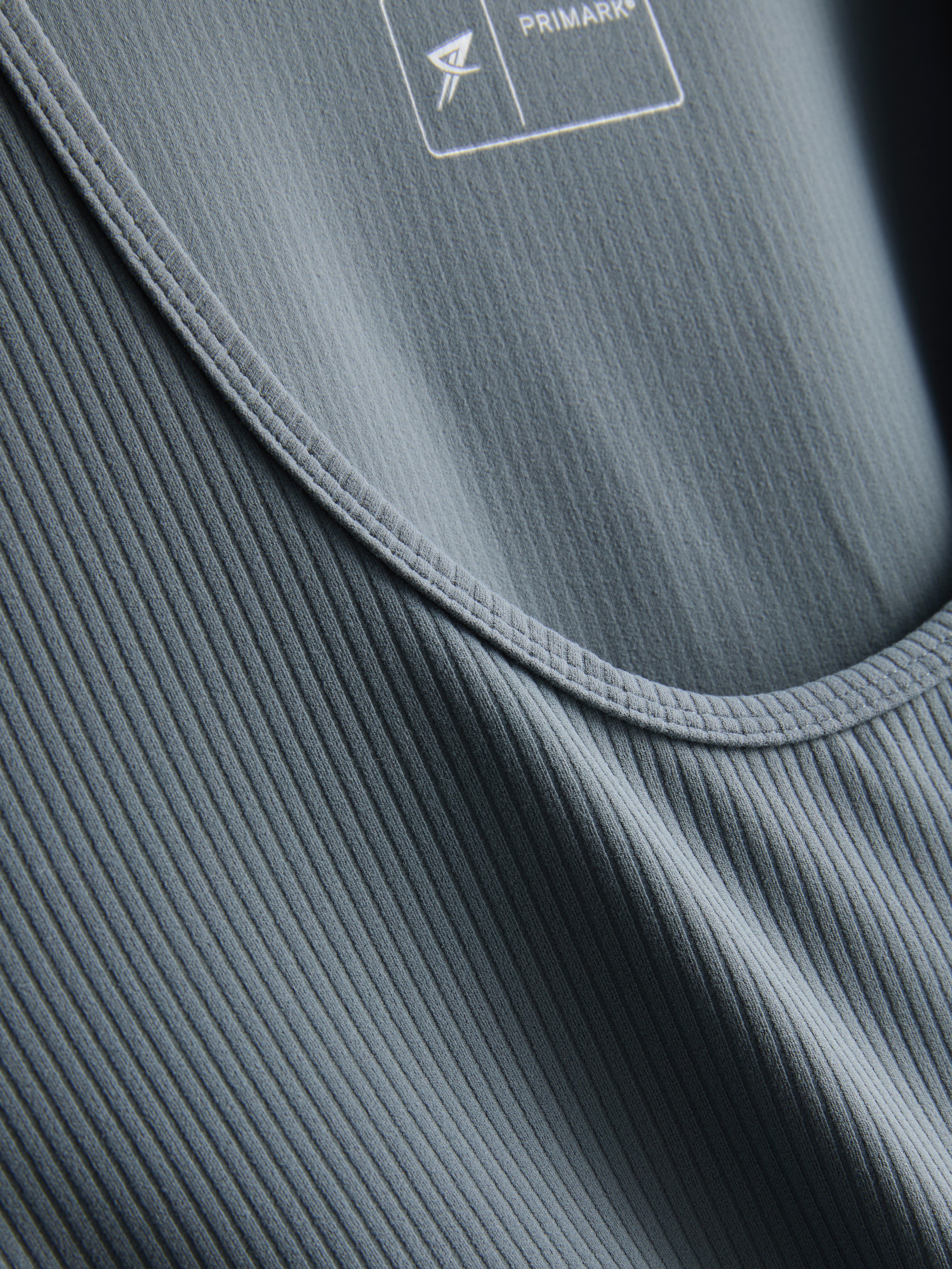 Ribbed Scoop Neck Tee