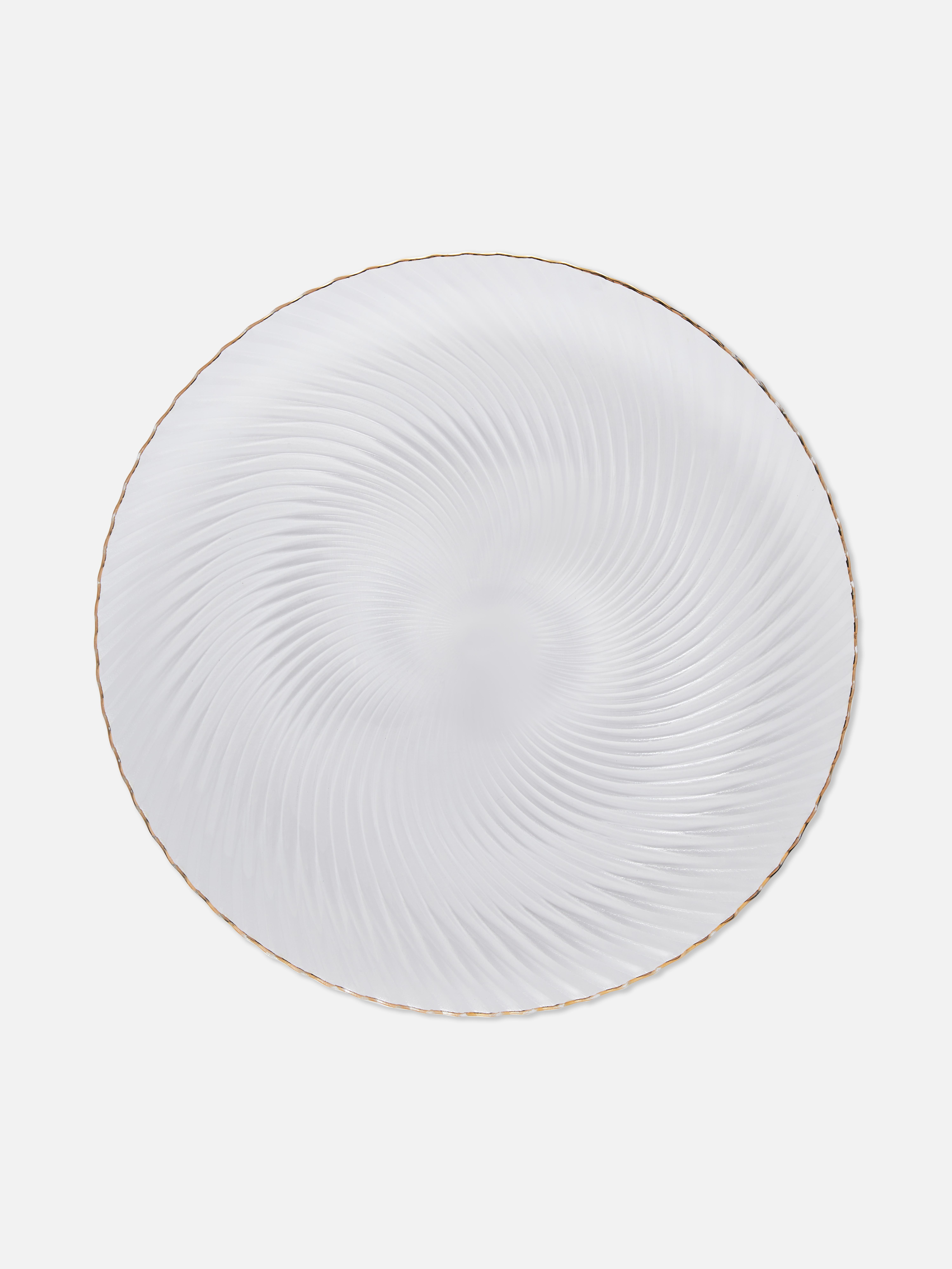 Textured Glass Charger Plate
