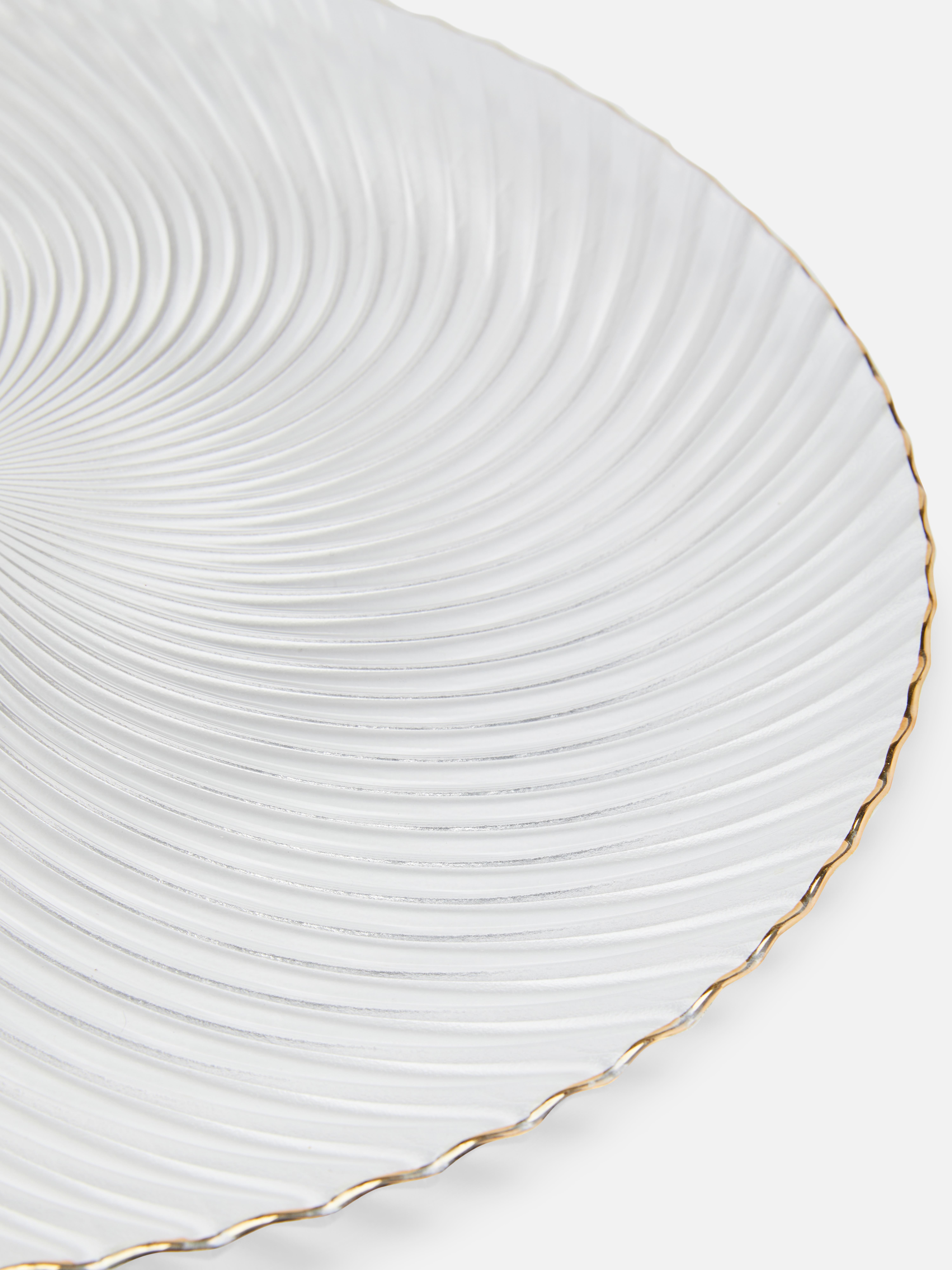 Textured Glass Charger Plate