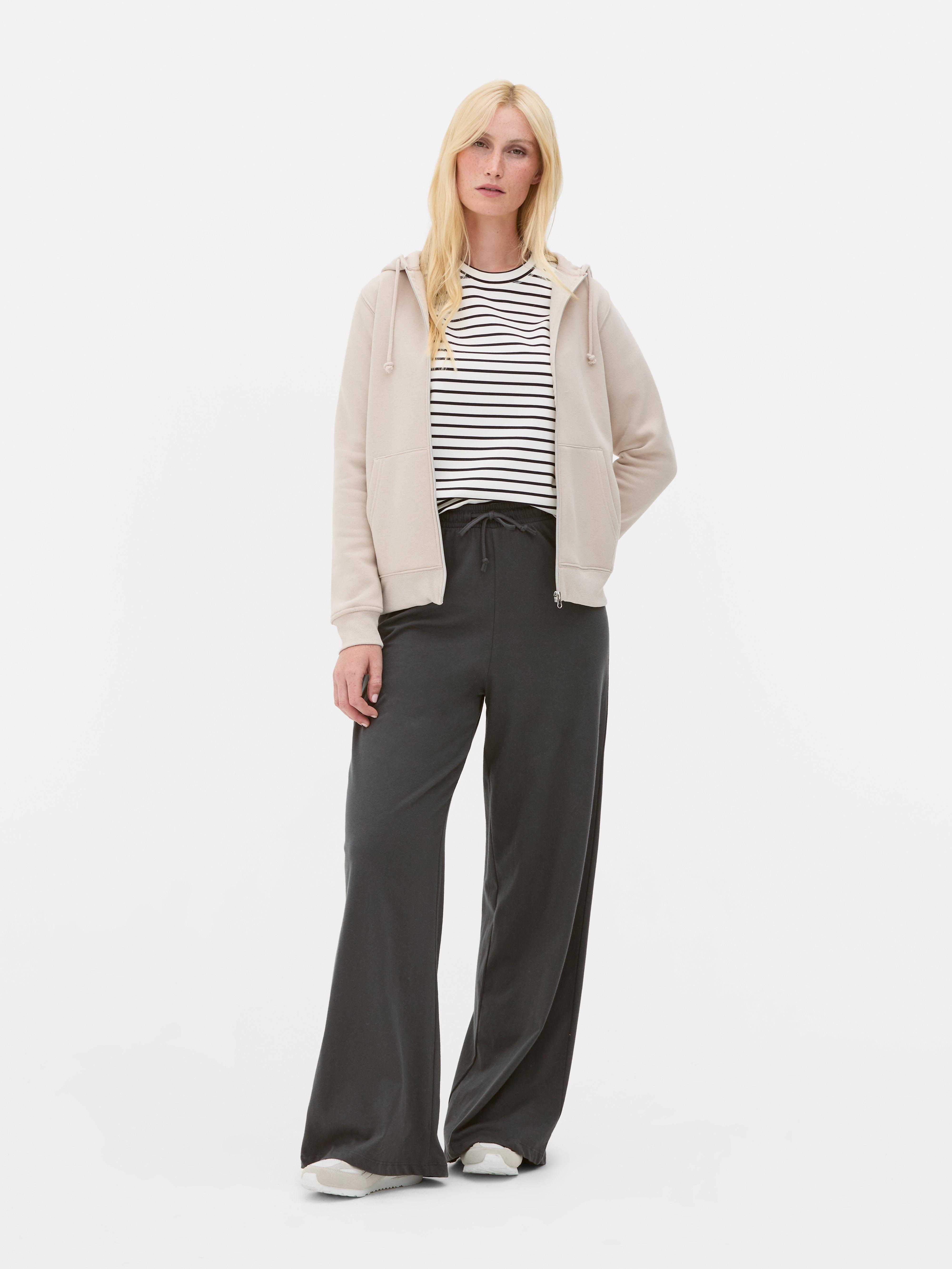 Straight Wide-Leg Joggers