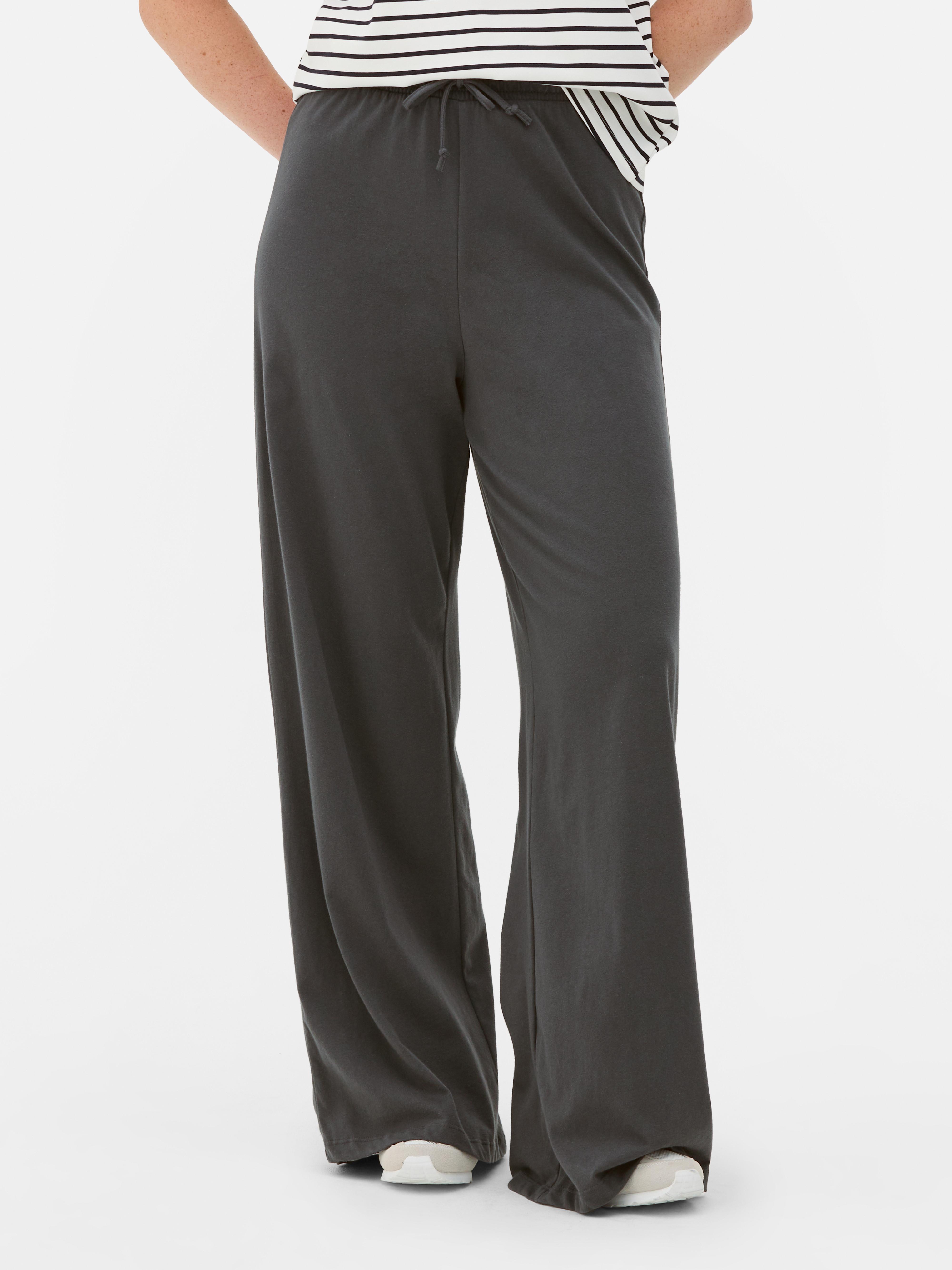 Straight Wide Leg Joggers