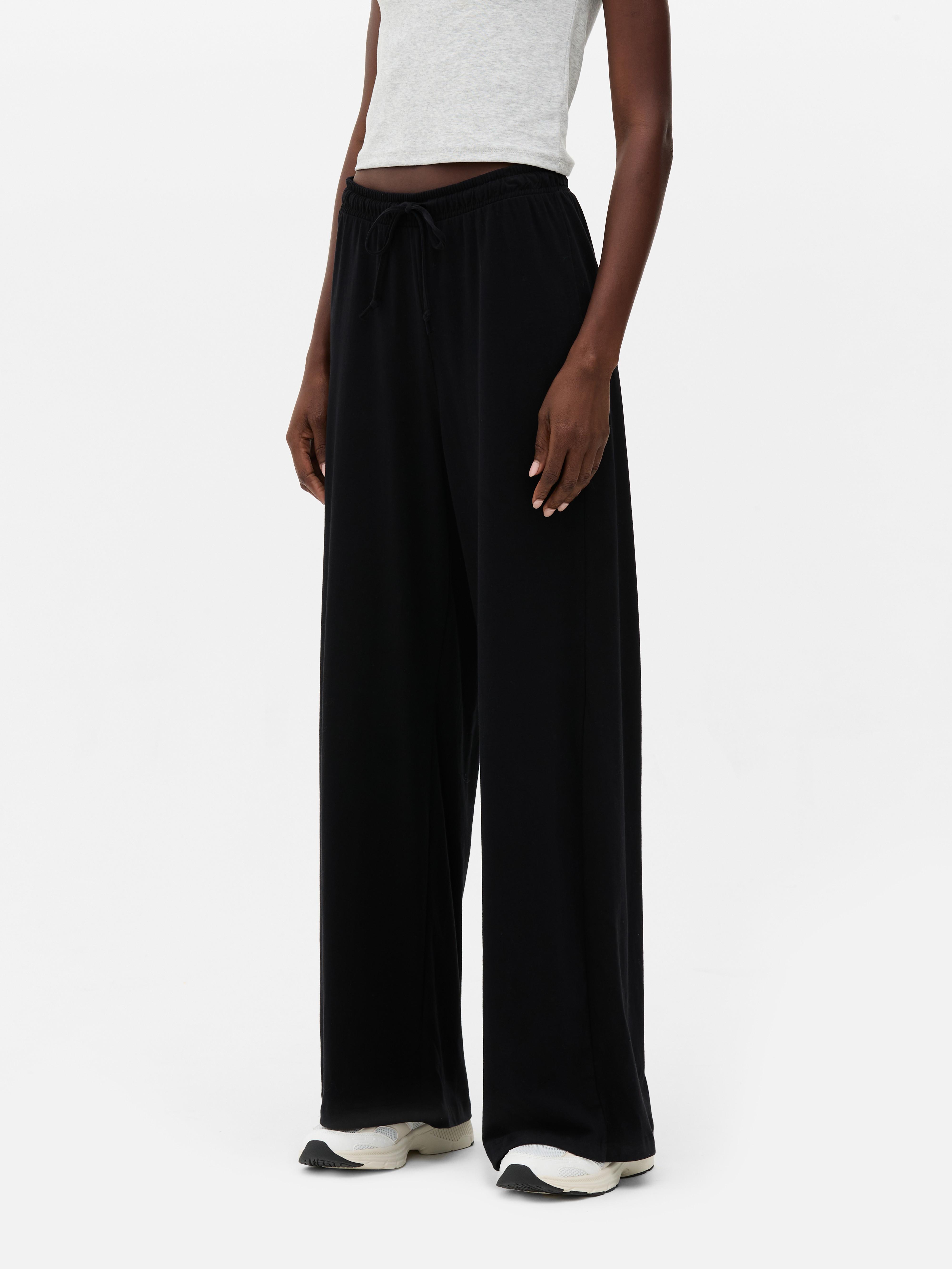 Straight Wide Leg Joggers