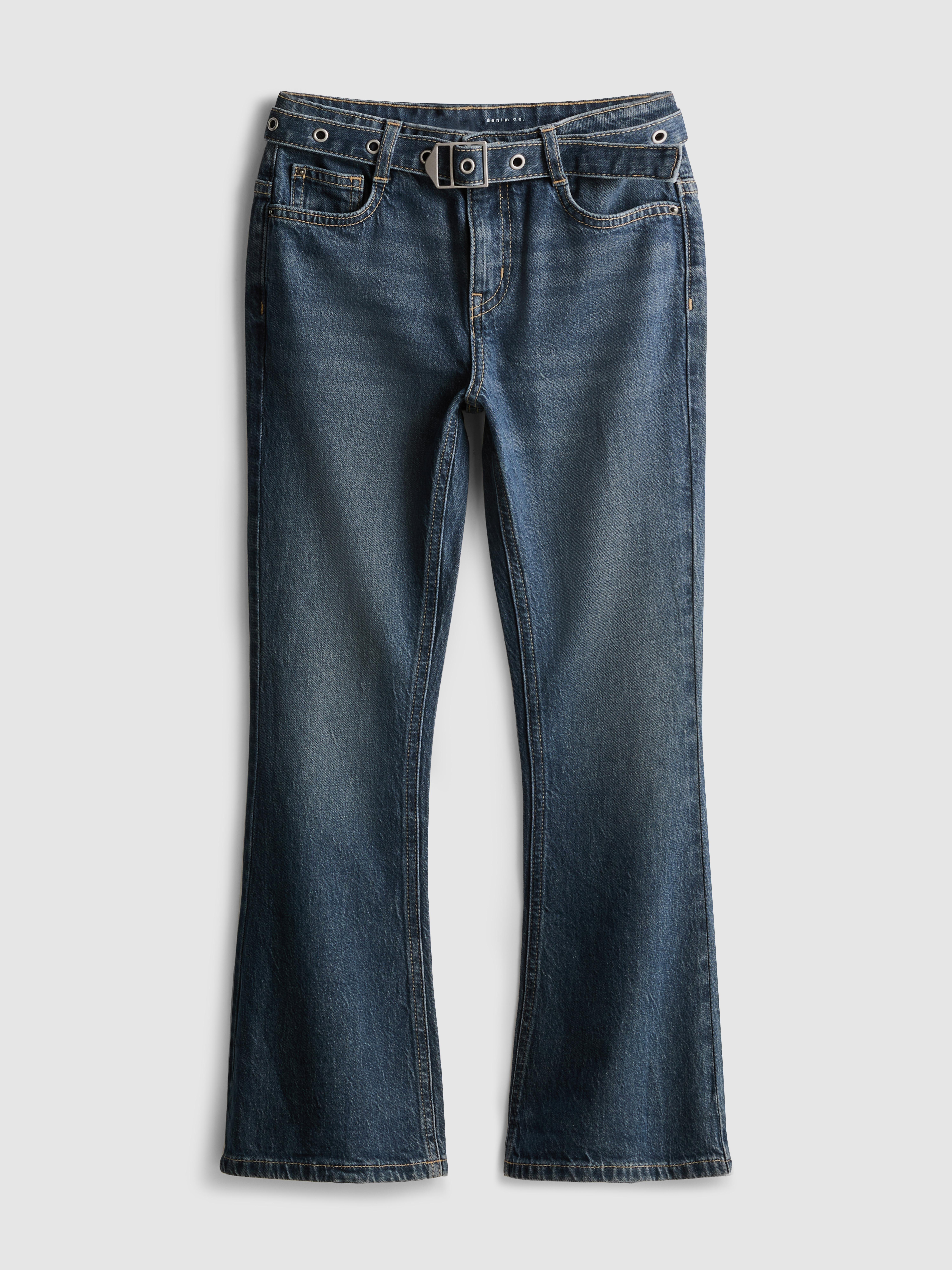 7-15yrs | Belted Flare Jeans