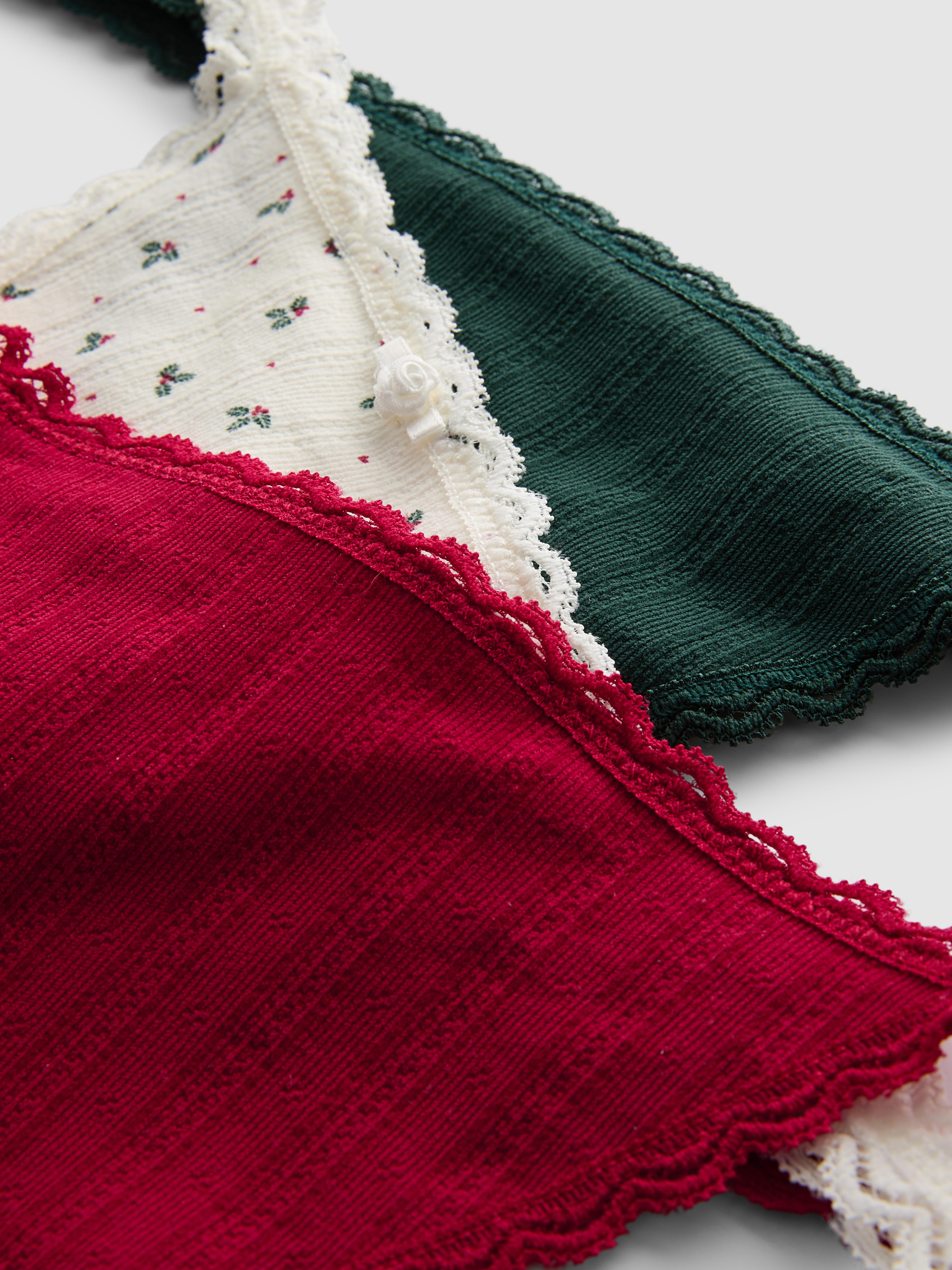 3pk Festive Seamless String Thongs