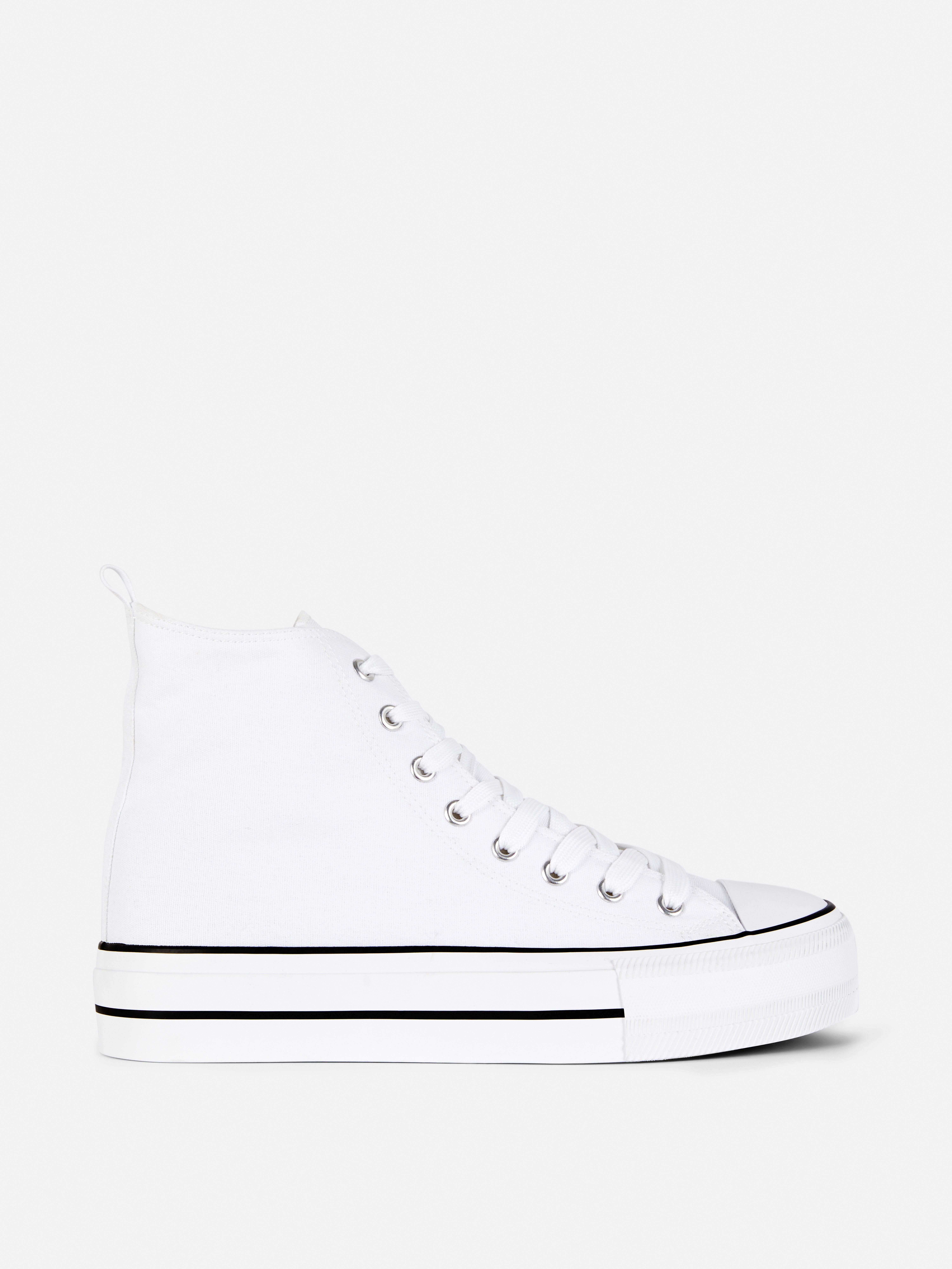 Canvas Flatform High-Top Trainers