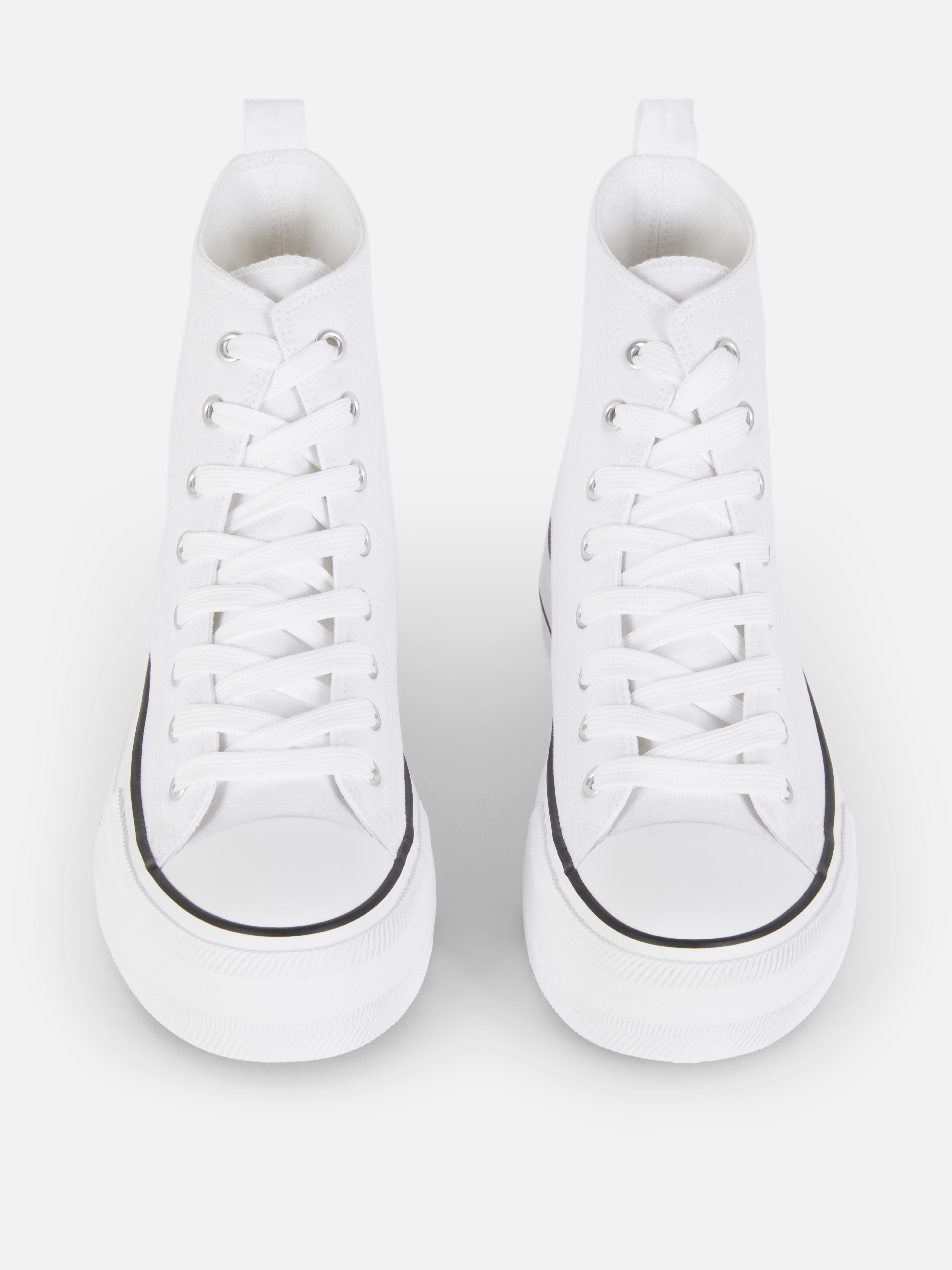 Canvas Flatform High-Top Trainers