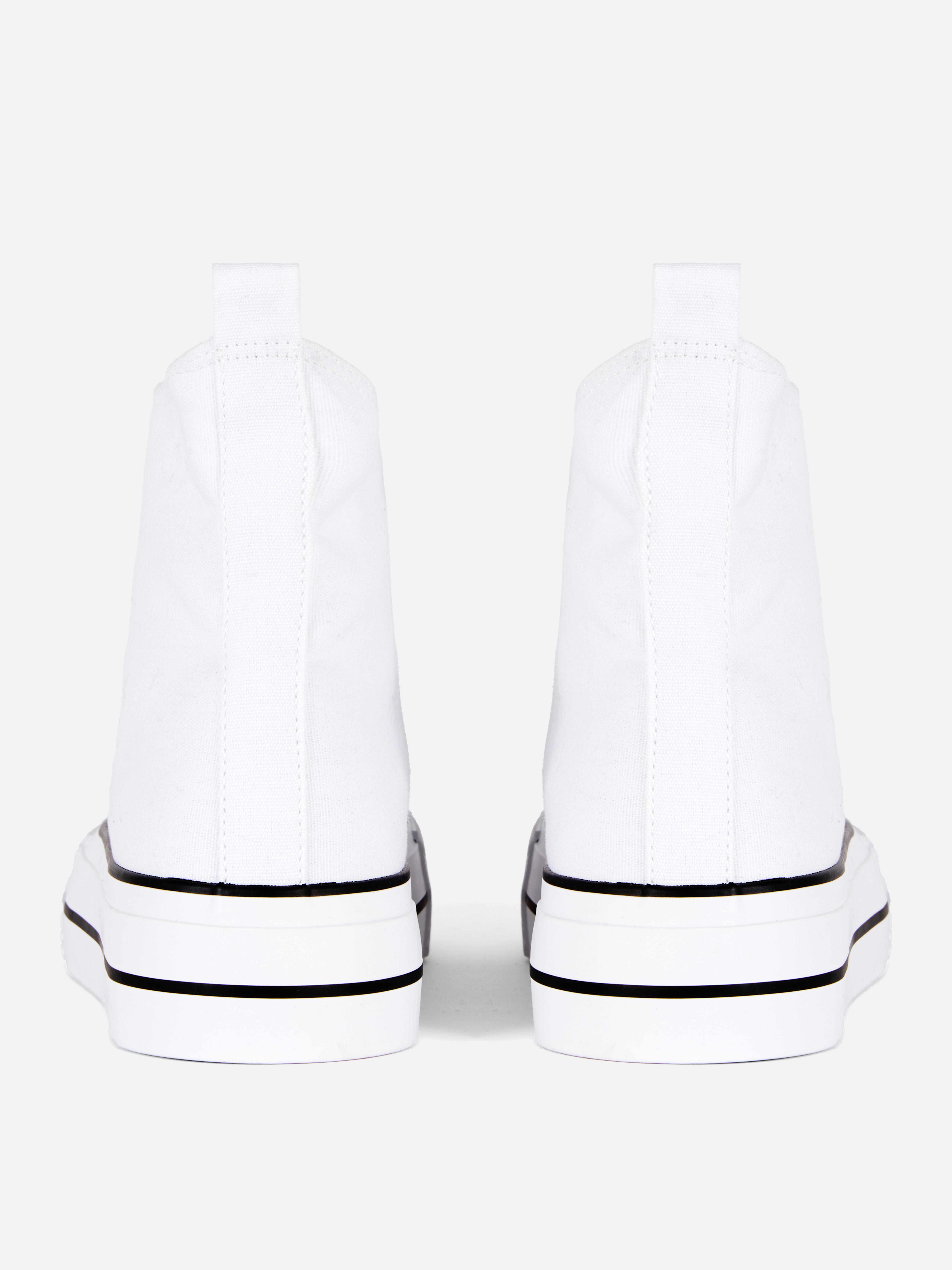 Canvas Flatform High-Top Trainers