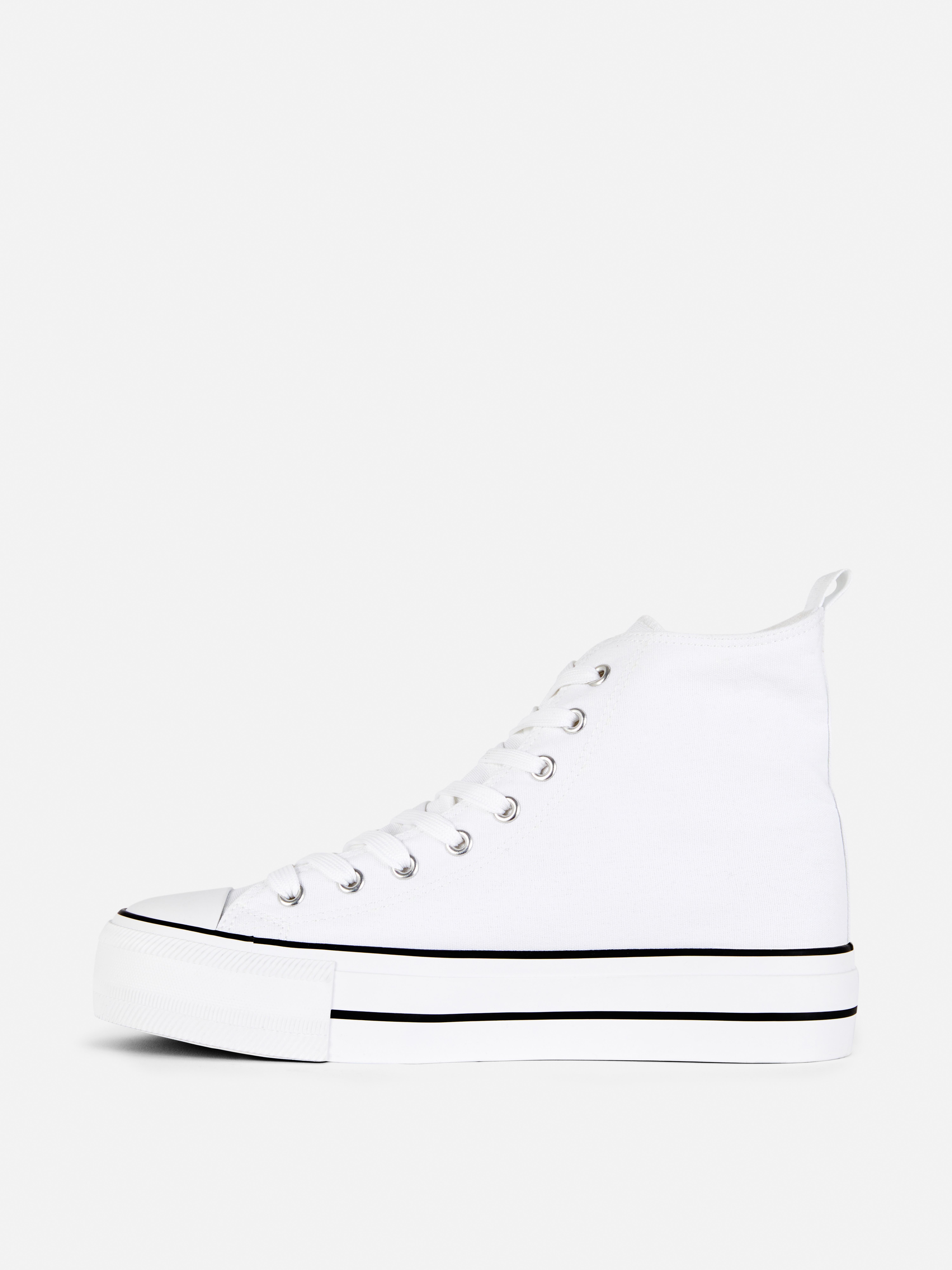 Canvas Flatform High-Top Trainers