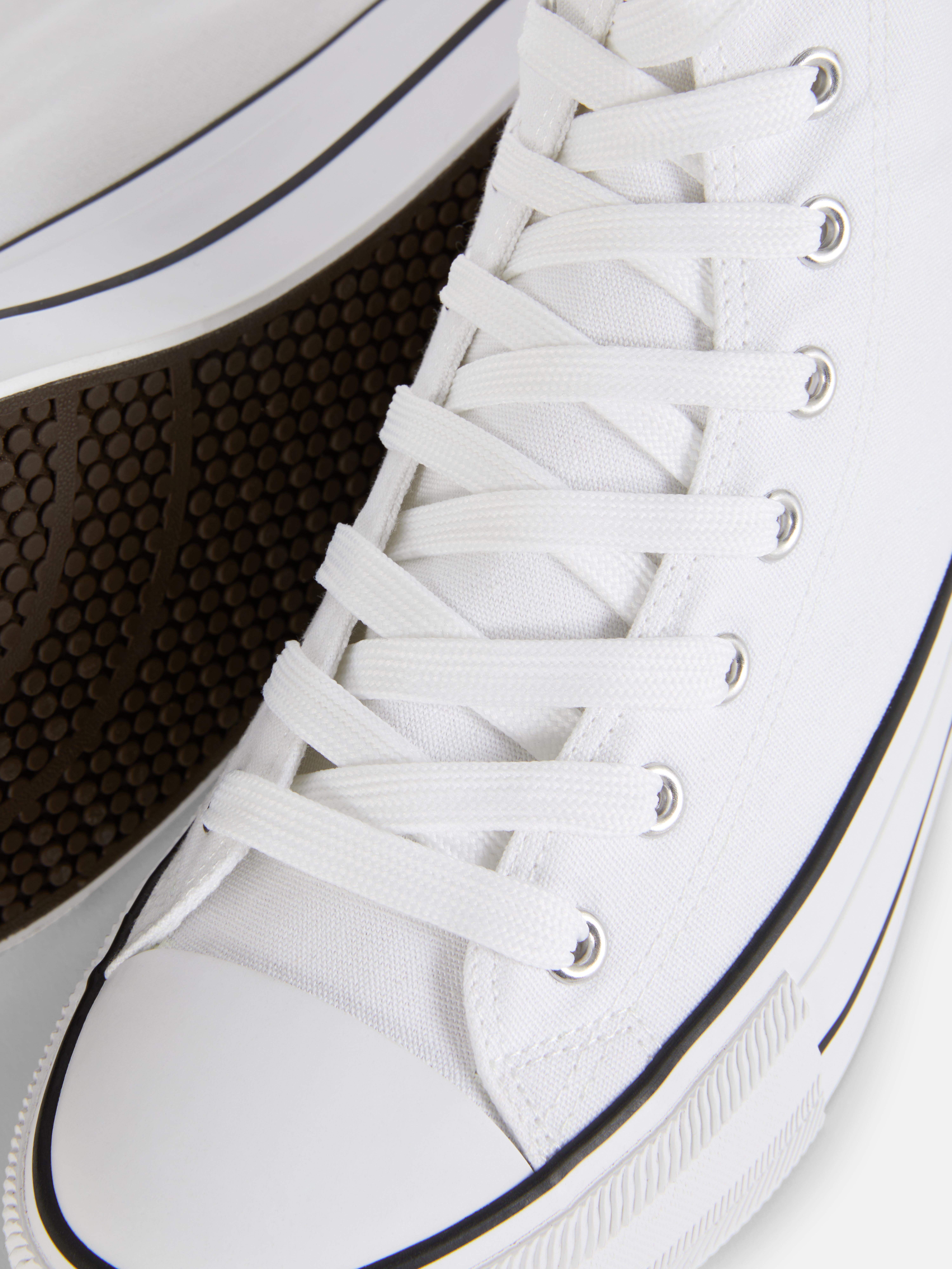 Canvas Flatform High-Top Trainers