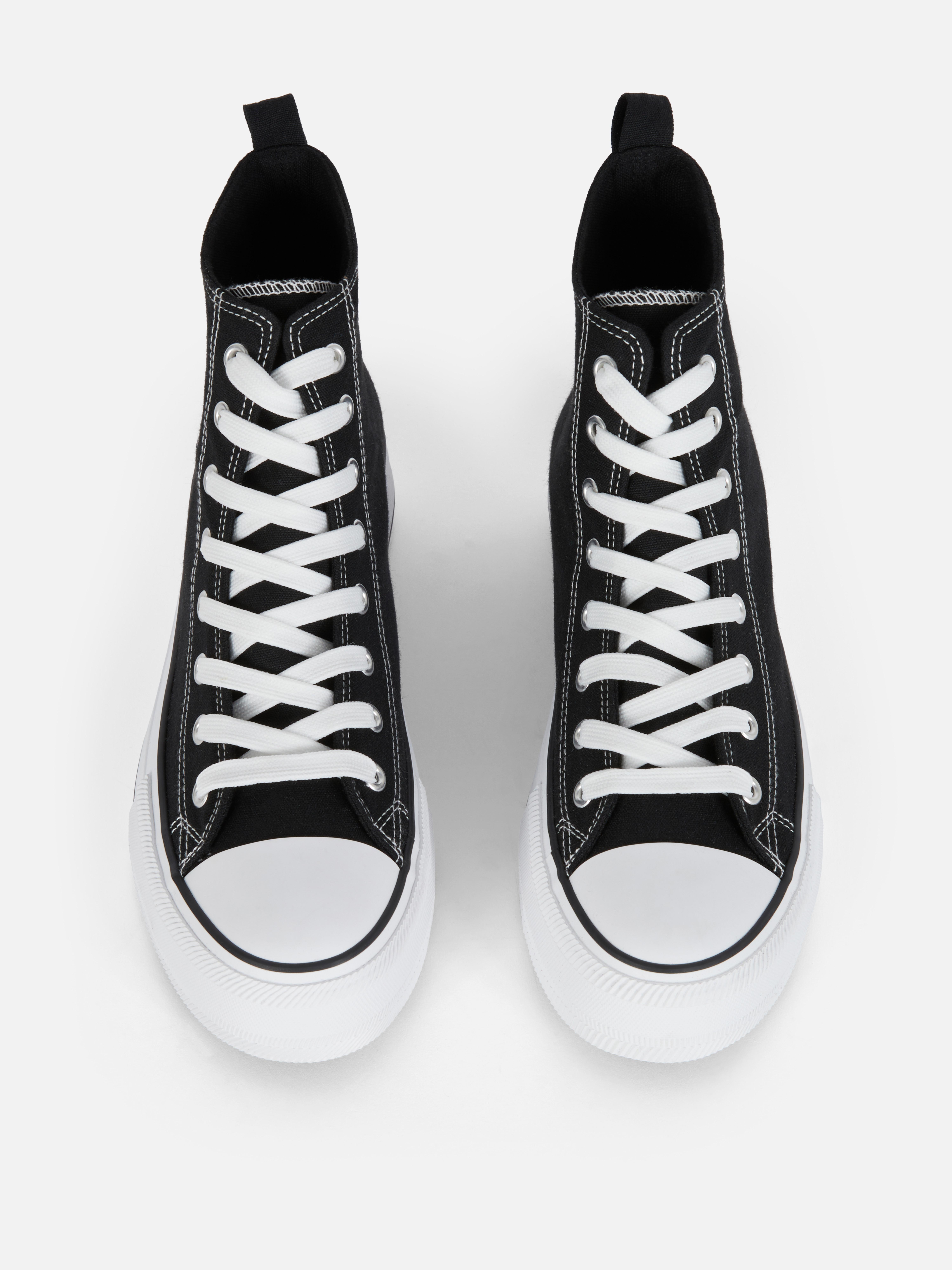 Canvas Flatform High-Top Trainers