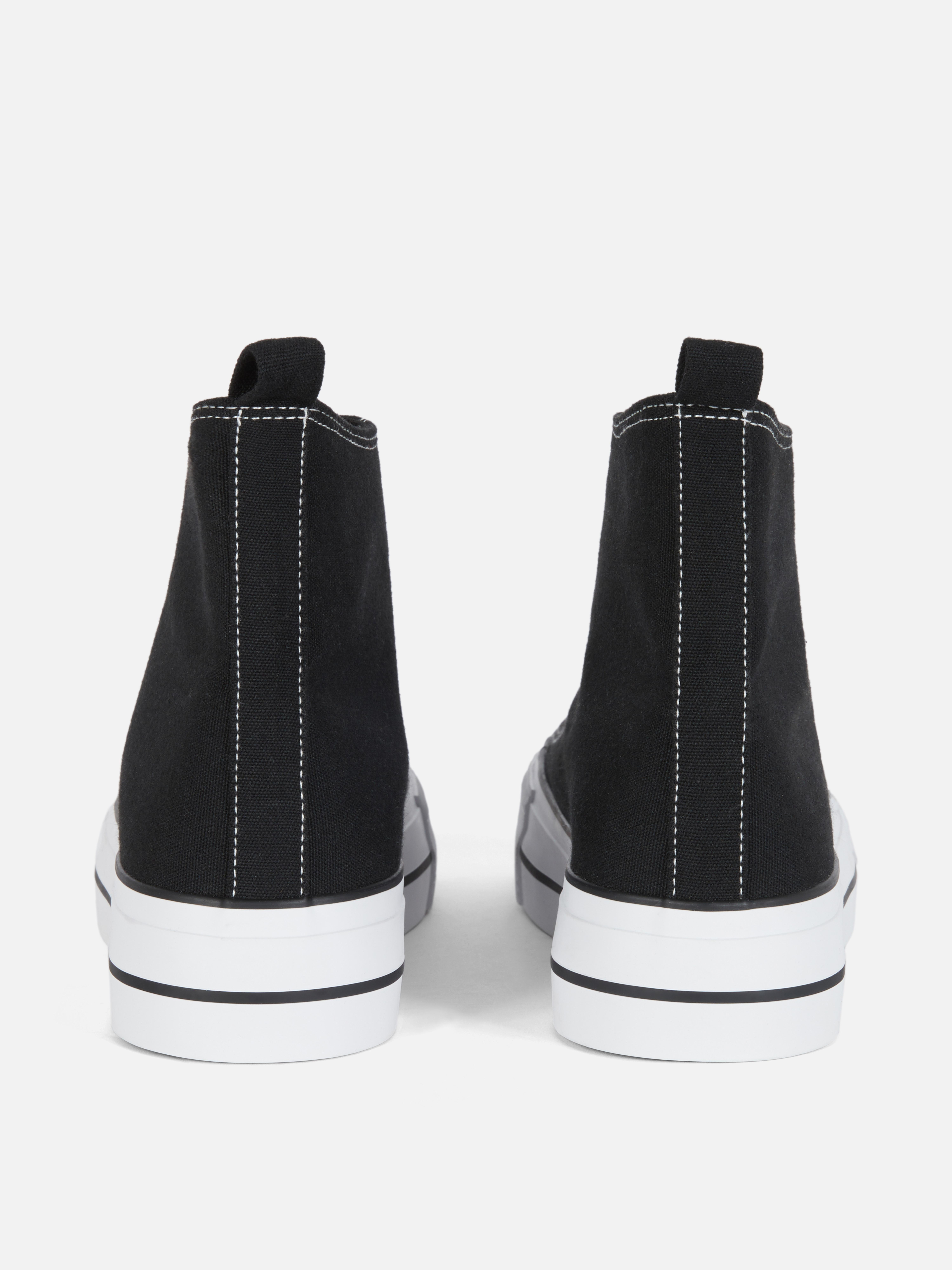 Canvas Flatform High-Top Trainers